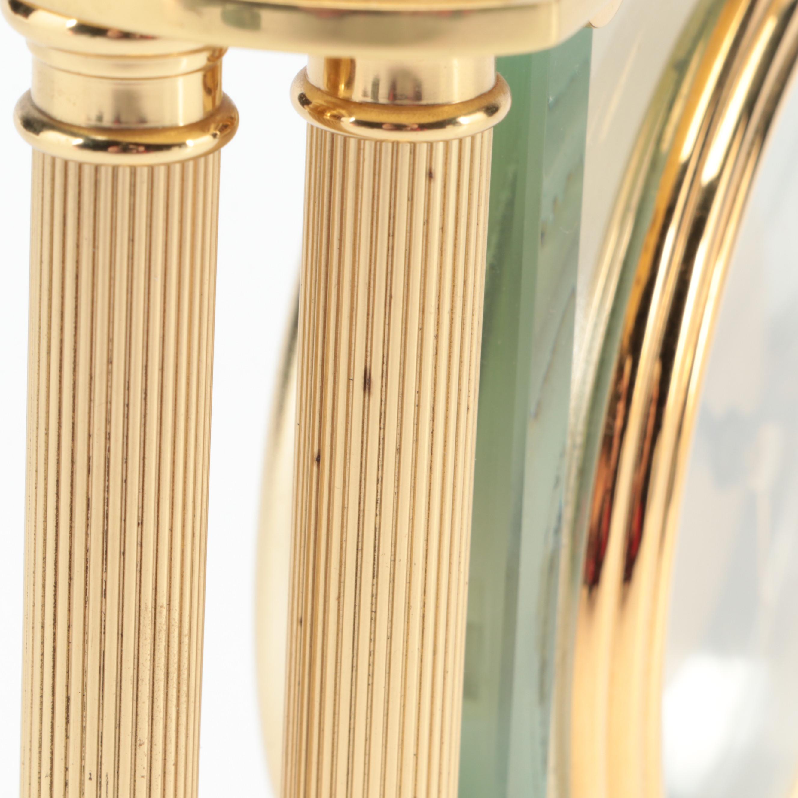 Howard Miller "Athens" Brass Case Tabletop Clock