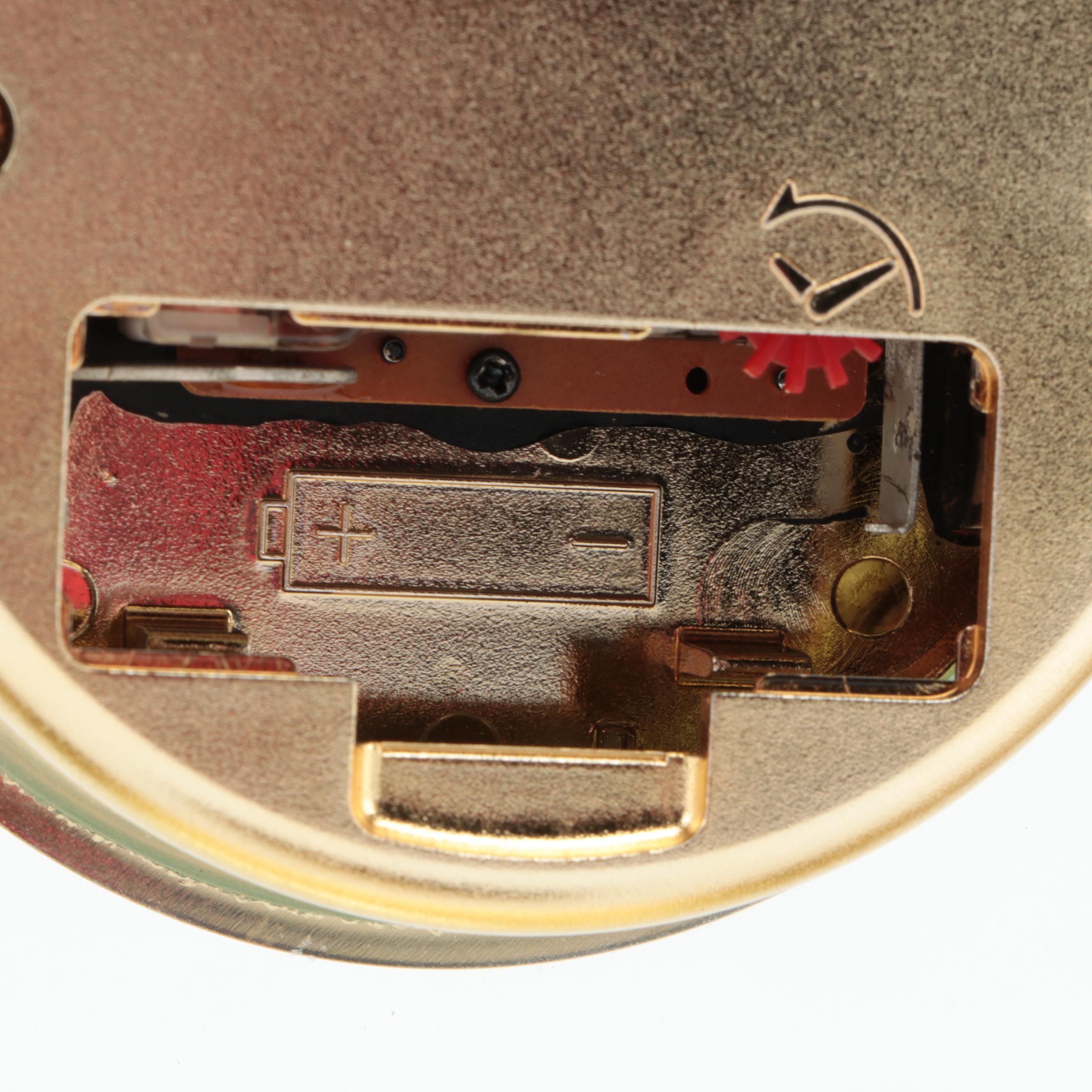 Howard Miller "Athens" Brass Case Tabletop Clock