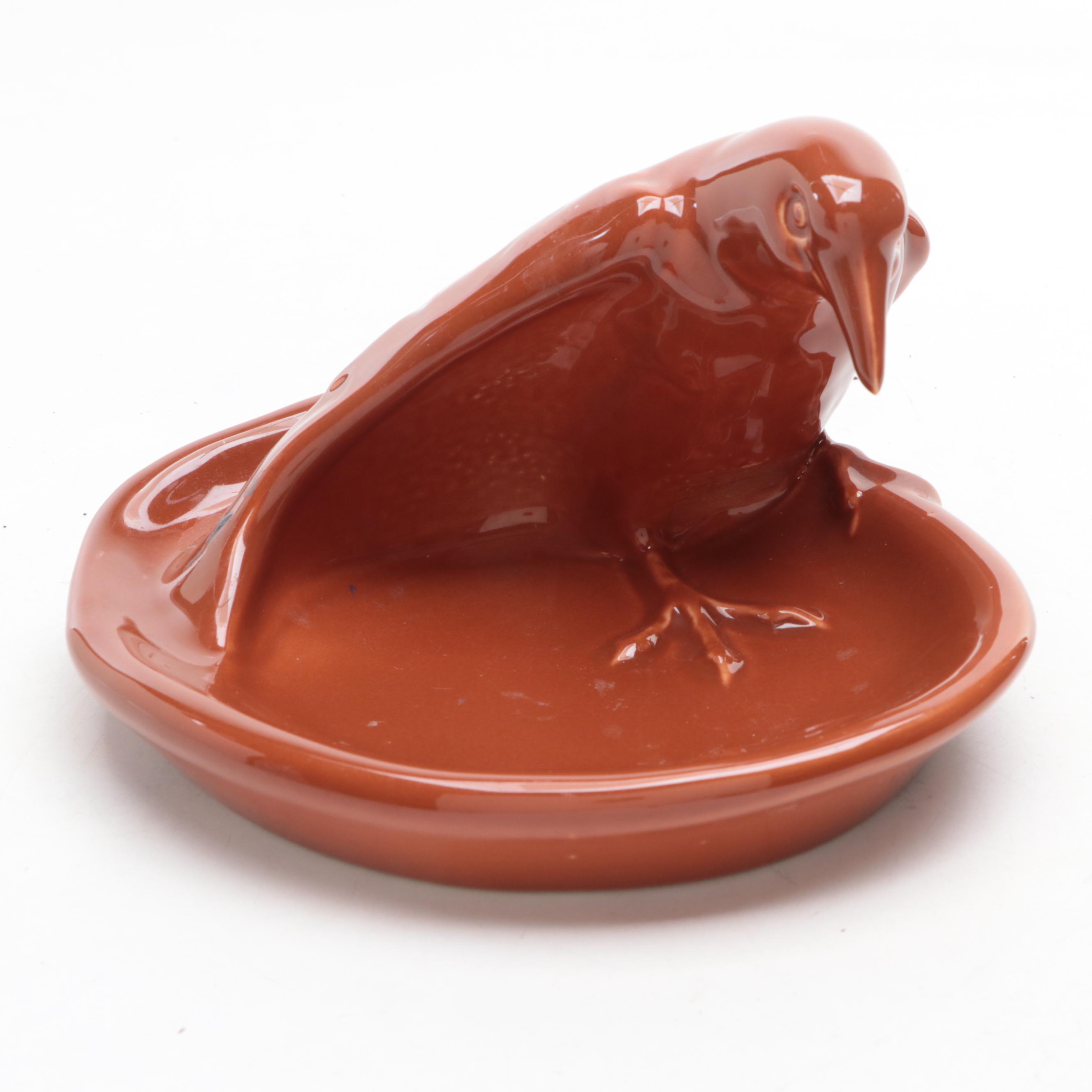 Rookwood Pottery High Gloss Ashtray and Vase