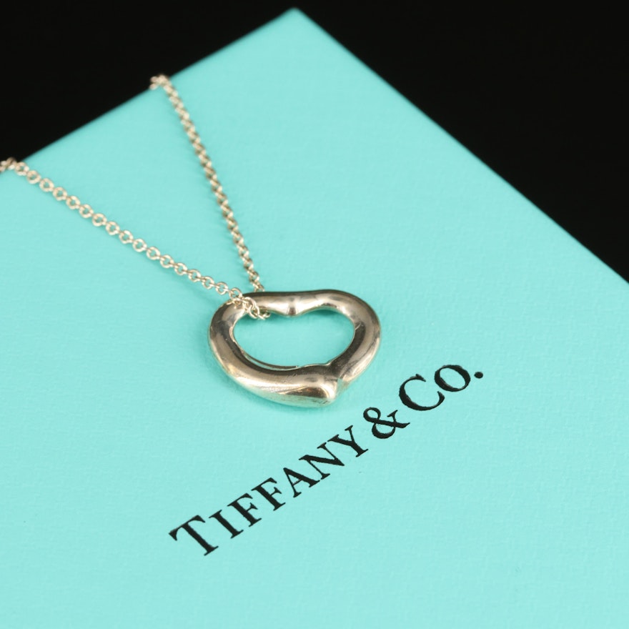 Elsa Peretti for Tiffany & Co. "Open Heart" Sterling Necklace