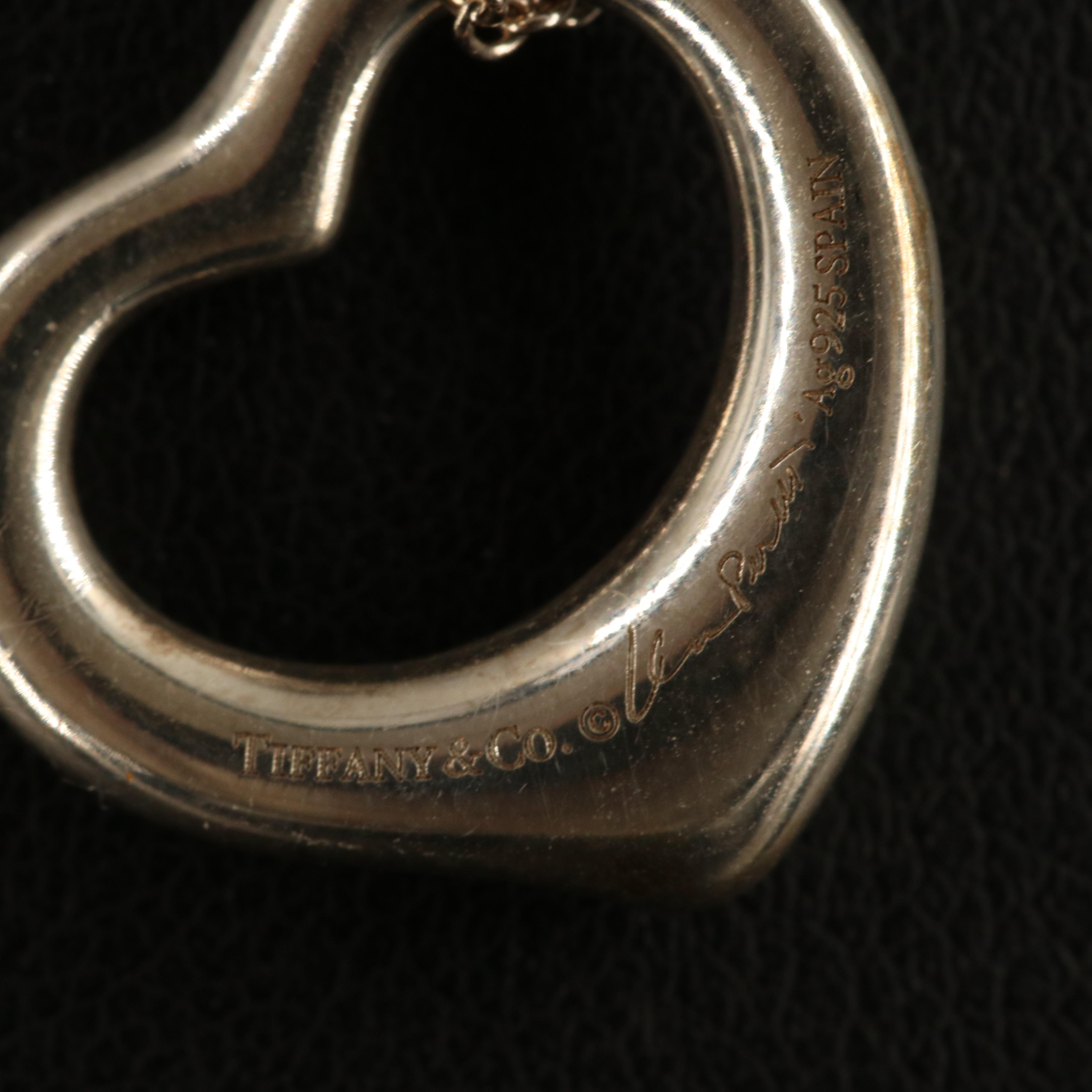 Elsa Peretti for Tiffany & Co. "Open Heart" Sterling Necklace