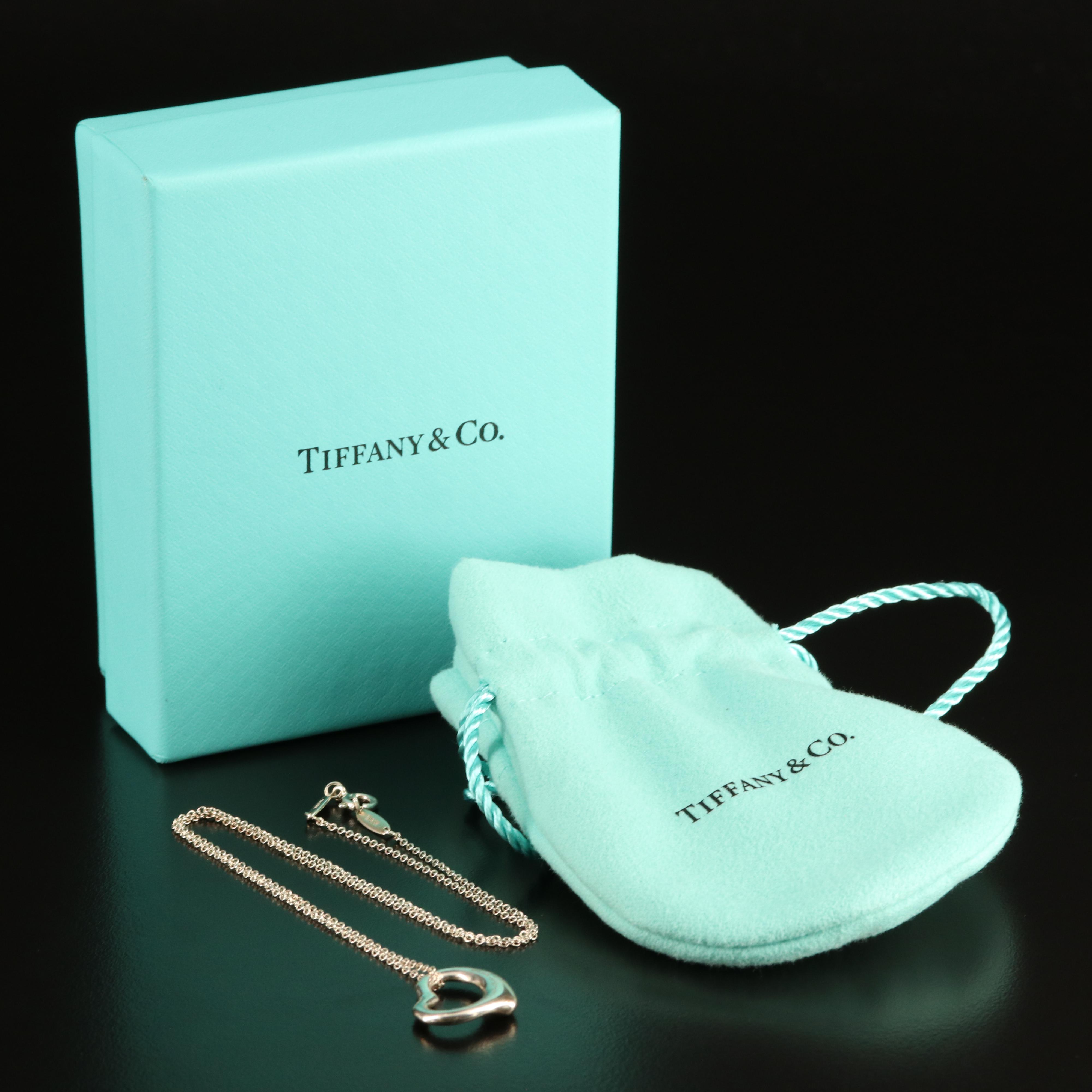 Elsa Peretti for Tiffany & Co. "Open Heart" Sterling Necklace