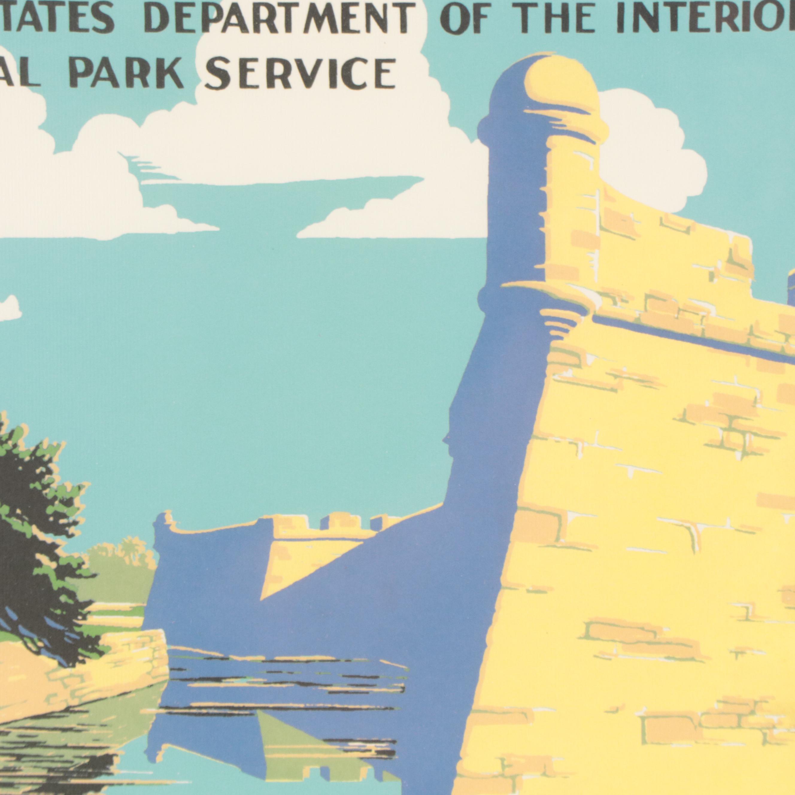 Offset Lithograph After Chester Don Powell "Fort Marion," 21st Century