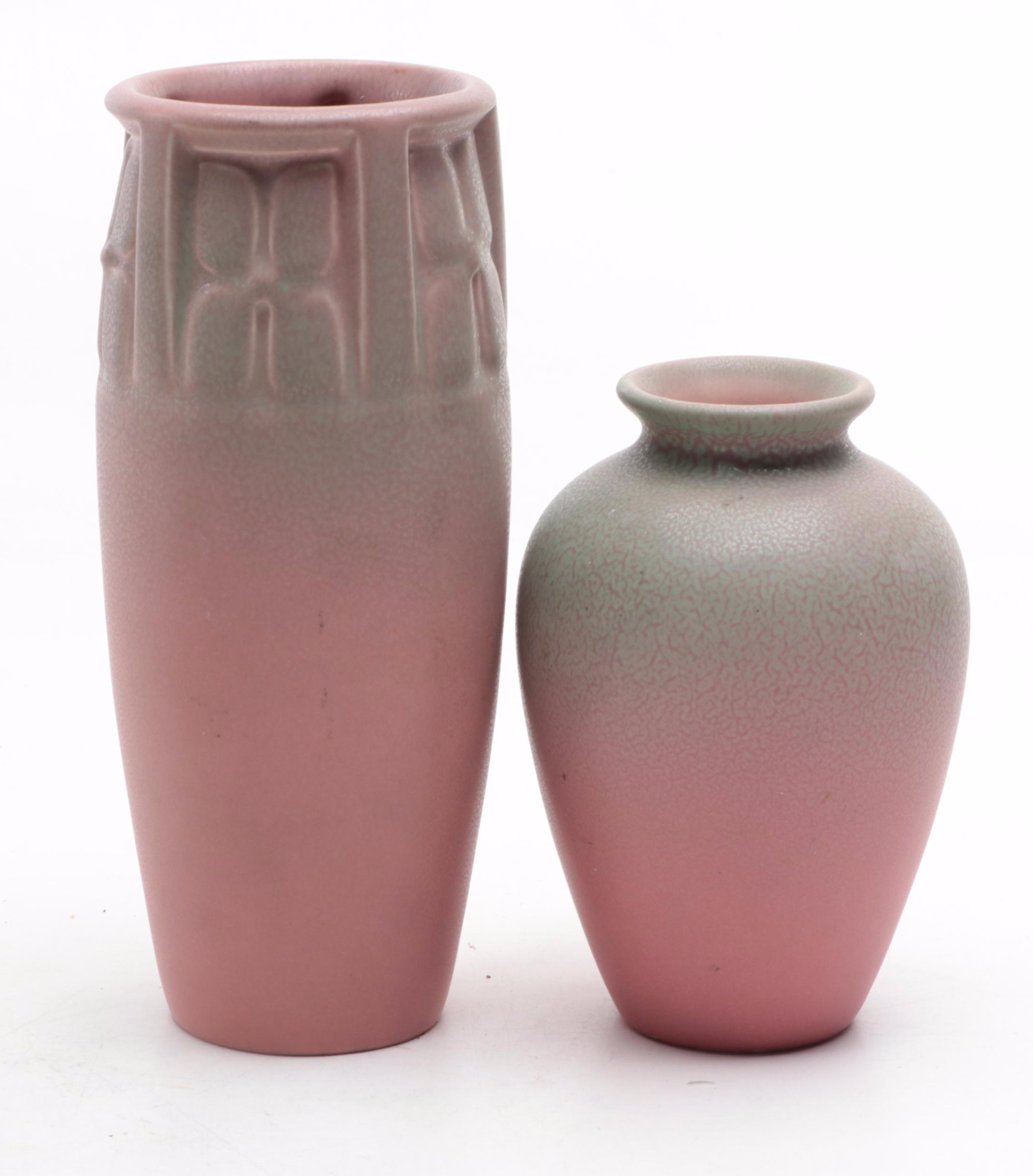 Rookwood Pottery Matte Glaze Planter and Vases, 1920s