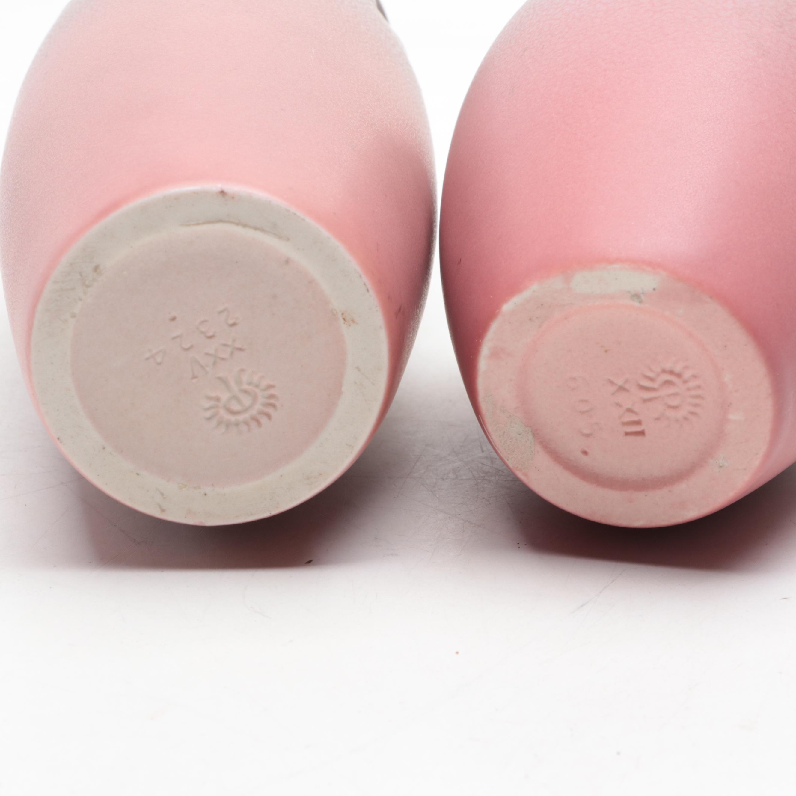 Rookwood Pottery Matte Glaze Planter and Vases, 1920s