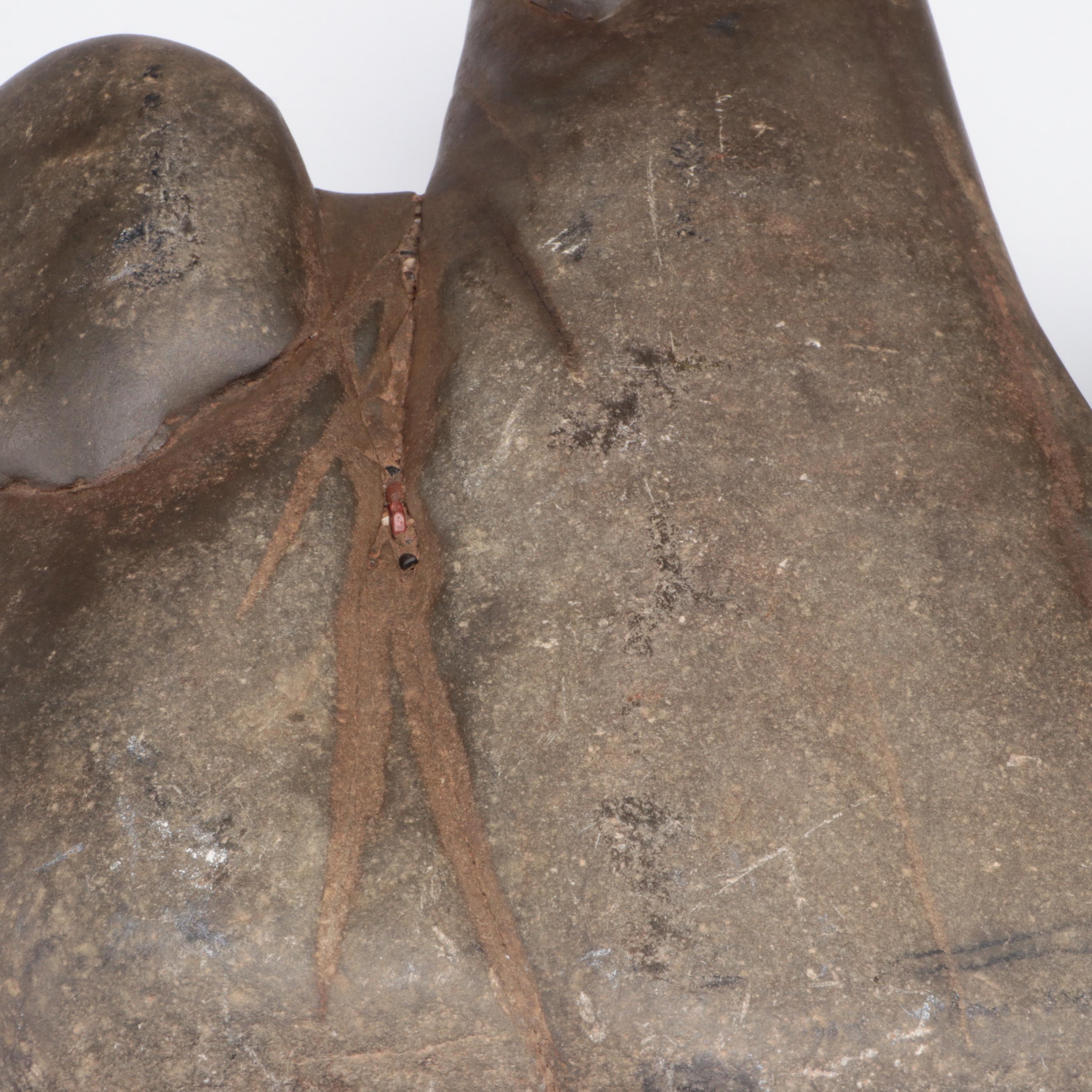 Chinese Scholar's Stone on Wood Base, Antique