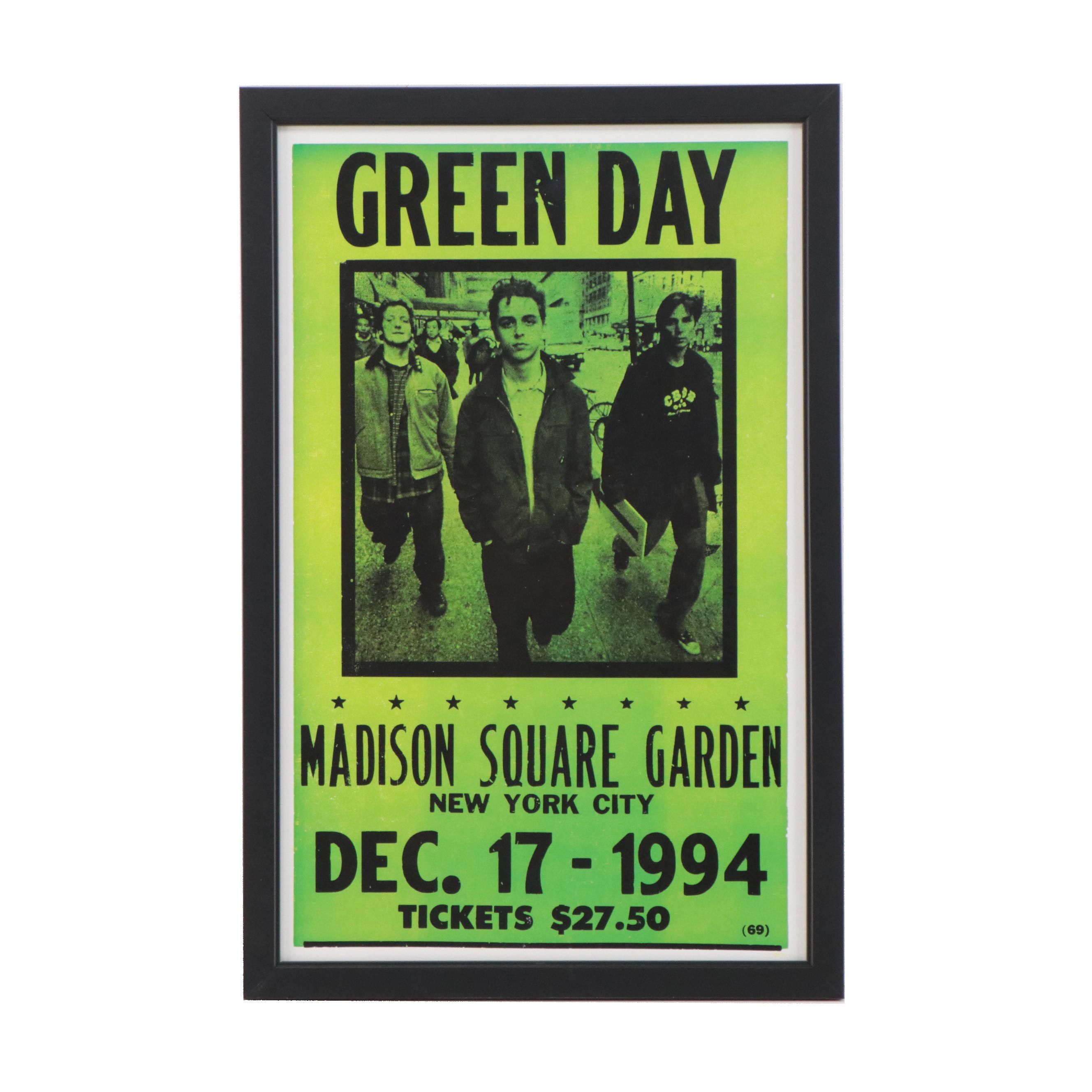 Green Day Giclée Reproduction Concert Poster, 21st Century