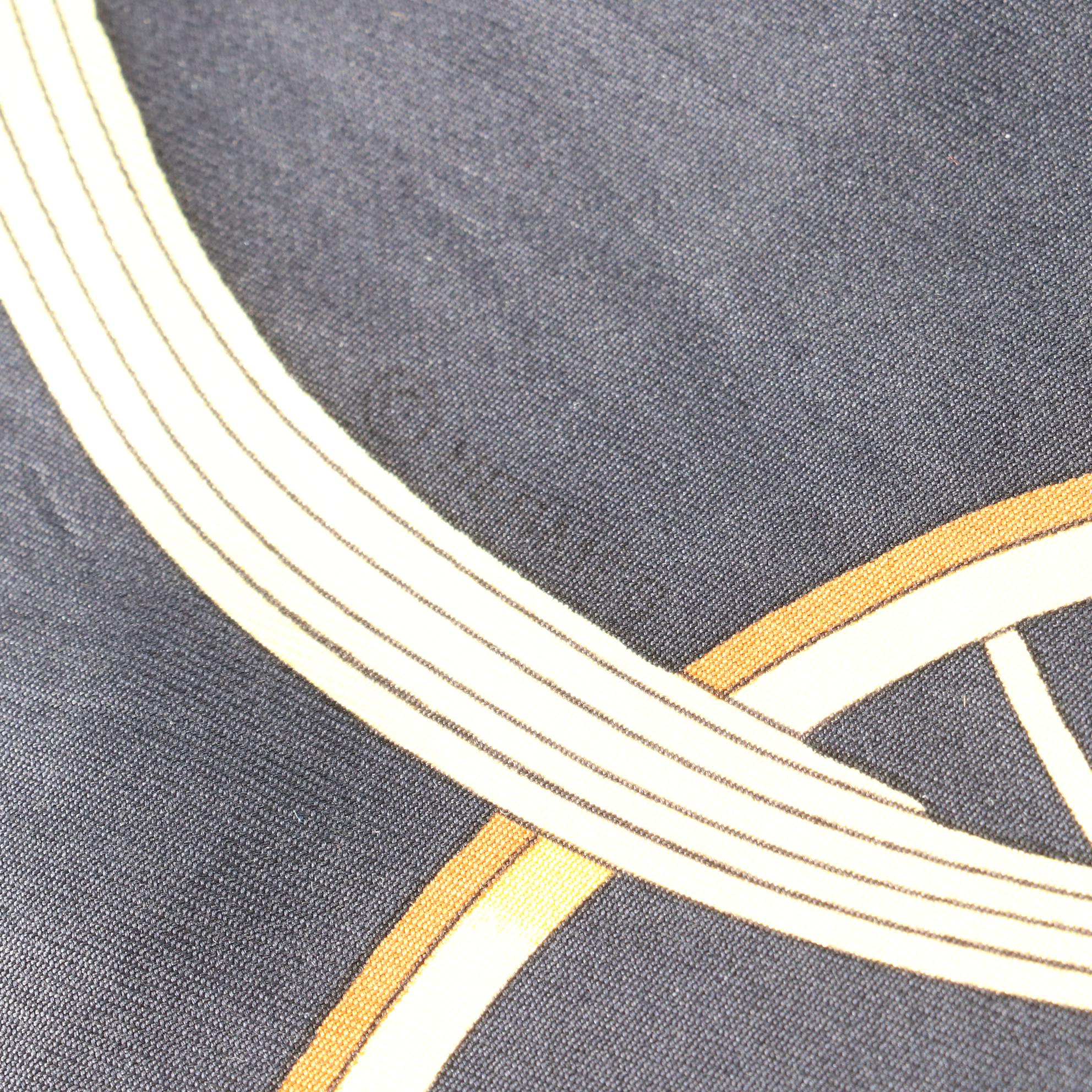 Hermès Early Issue ''Springs'' Scarf 90 in Silk Twill with Box