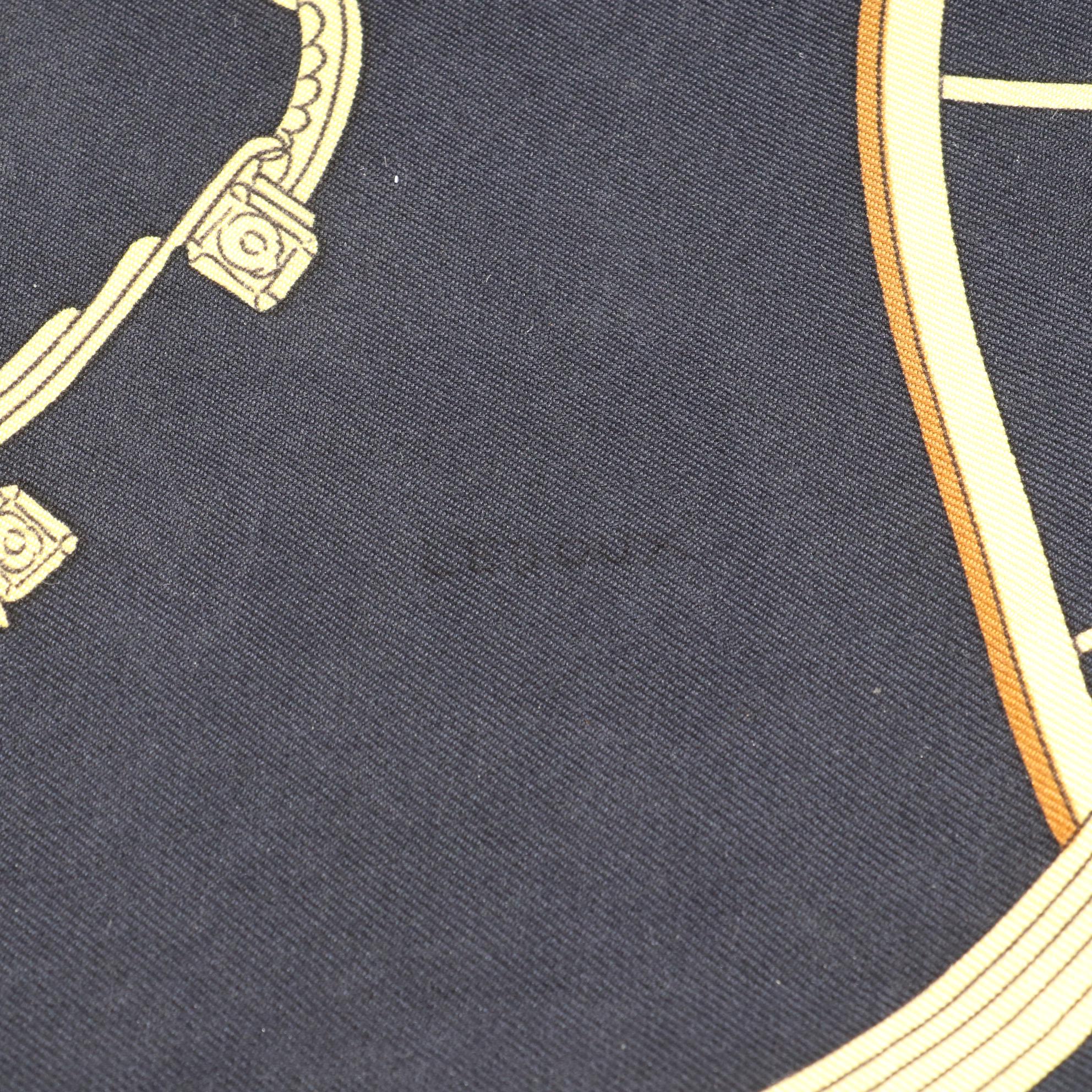 Hermès Early Issue ''Springs'' Scarf 90 in Silk Twill with Box