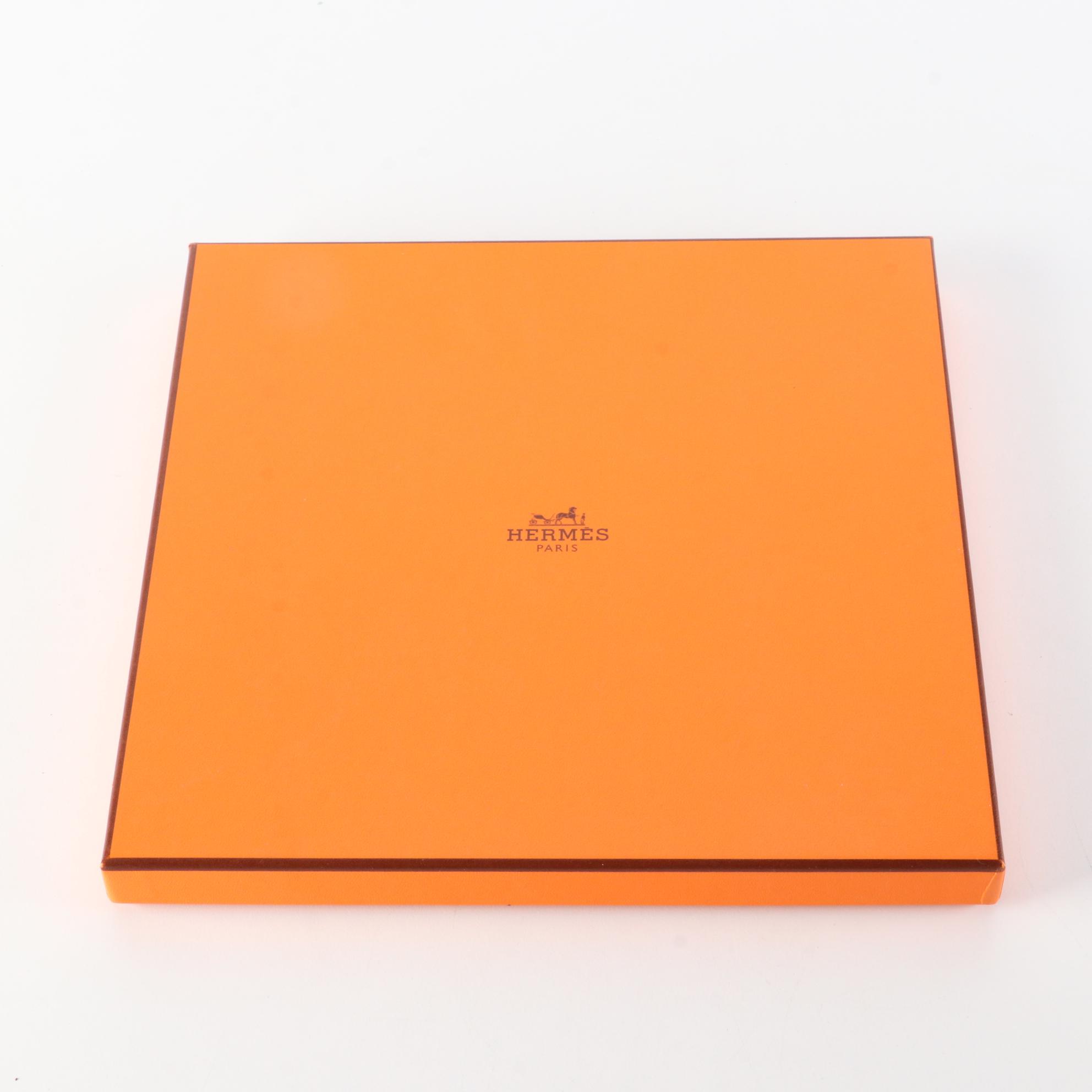 Hermès Early Issue ''Springs'' Scarf 90 in Silk Twill with Box