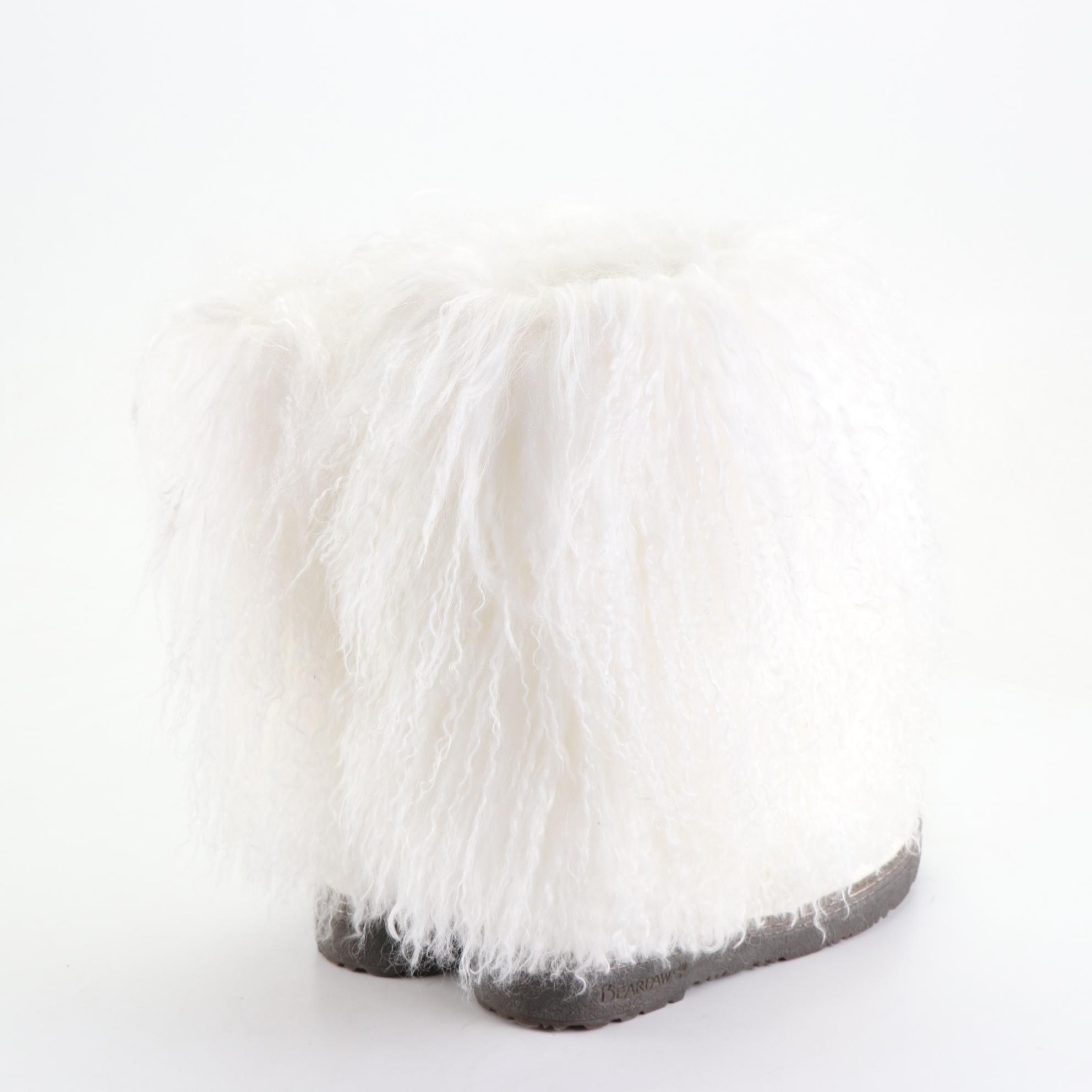 Bearpaw Boetis II Curly Lamb Boots and Joules Faux Fur Trim Chiton Boots