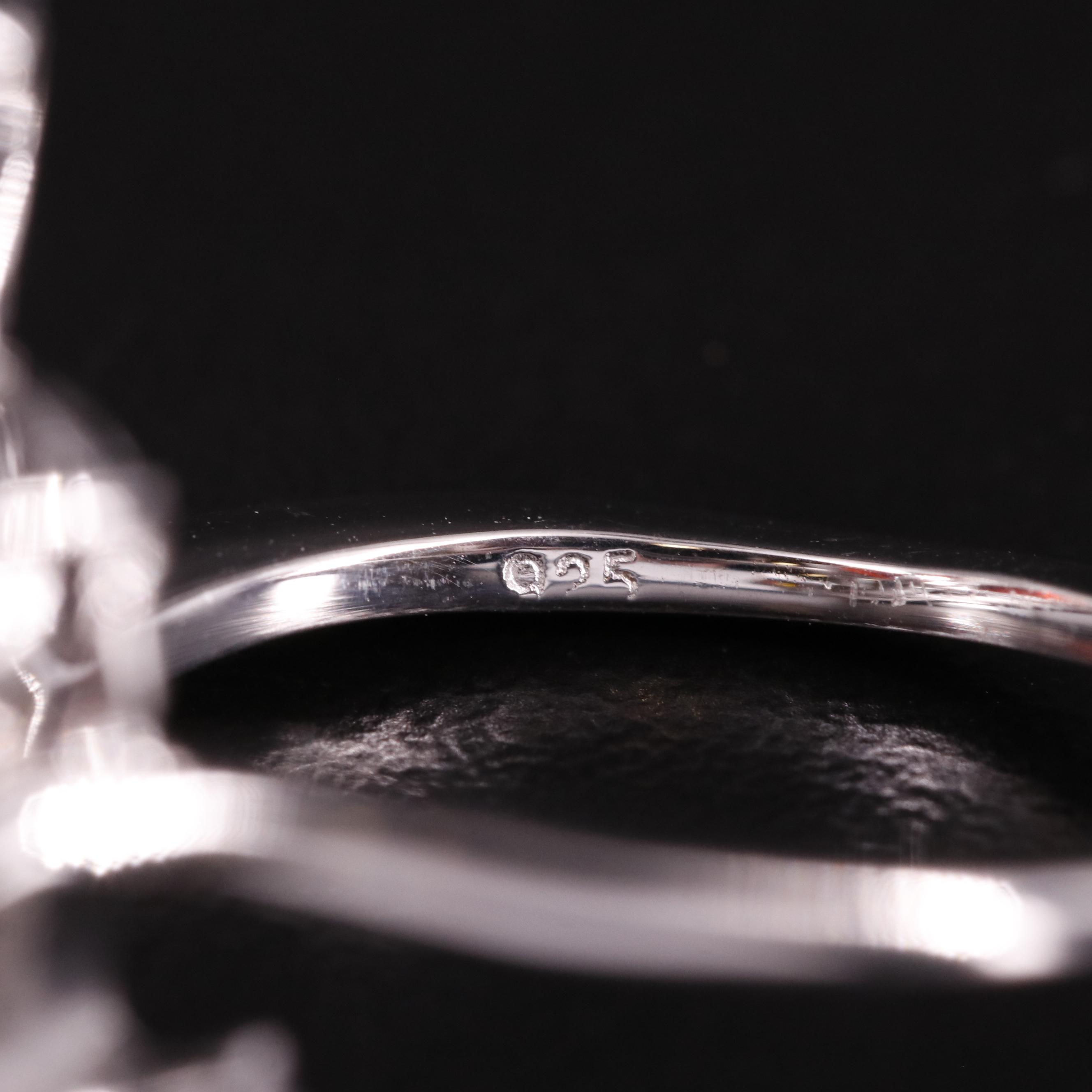 Sterling Garnet Floral Ring