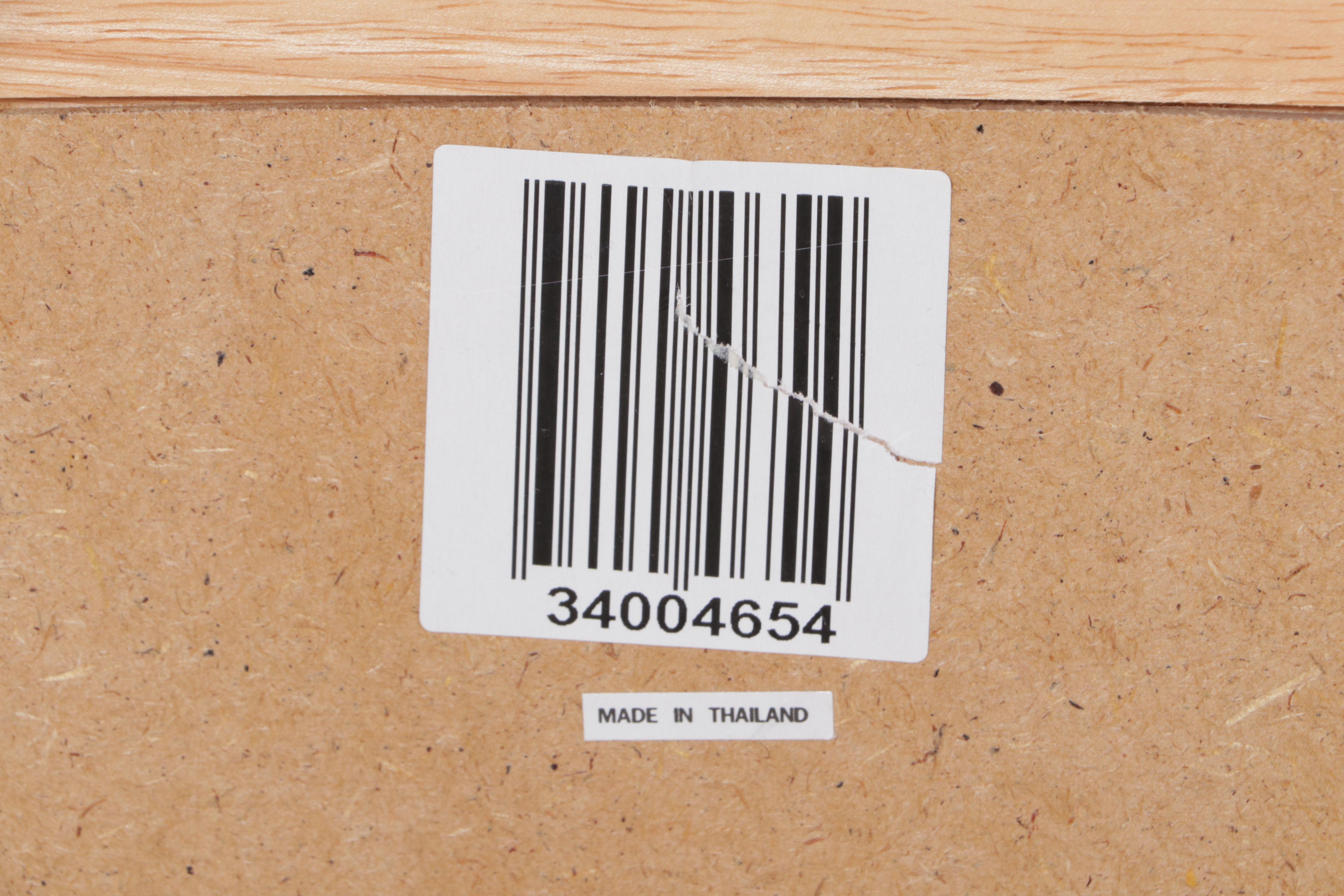 Natural Finish Wood Dresser With Mirror