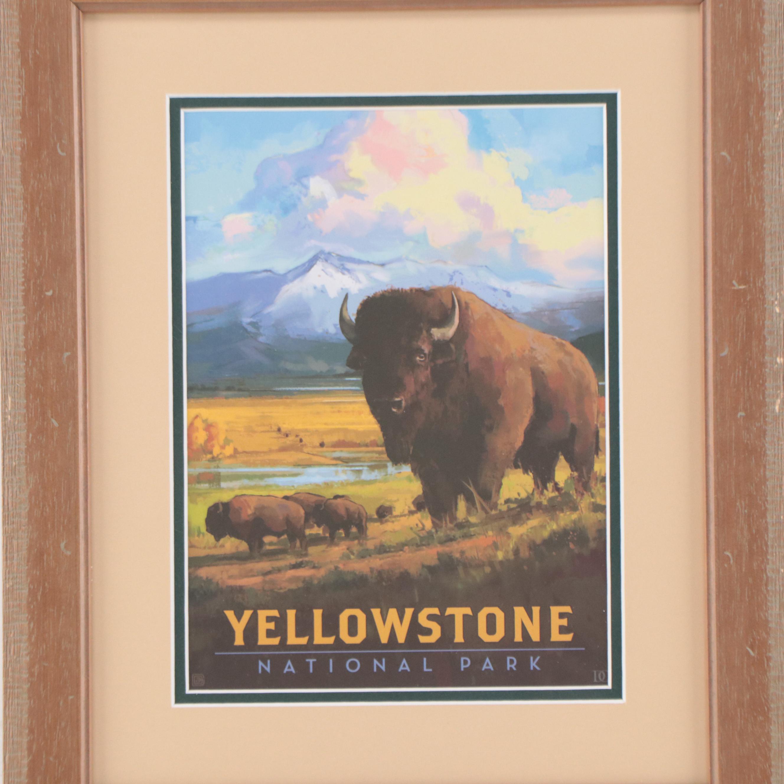 Anderson Design Group Yellowstone National Park Offset Lithograph Advertisement
