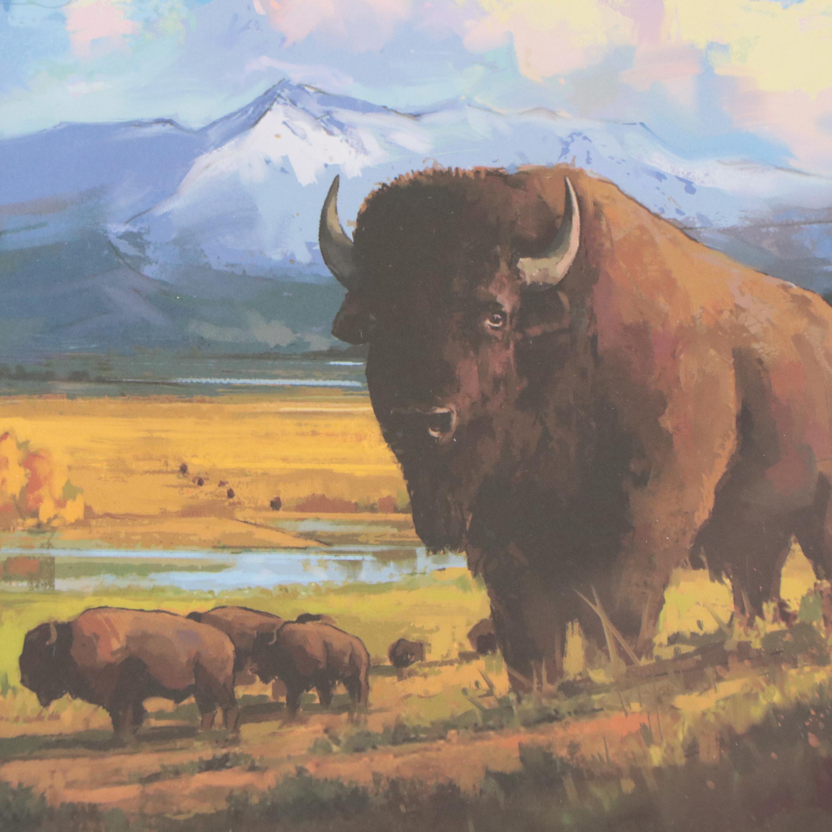 Anderson Design Group Yellowstone National Park Offset Lithograph Advertisement