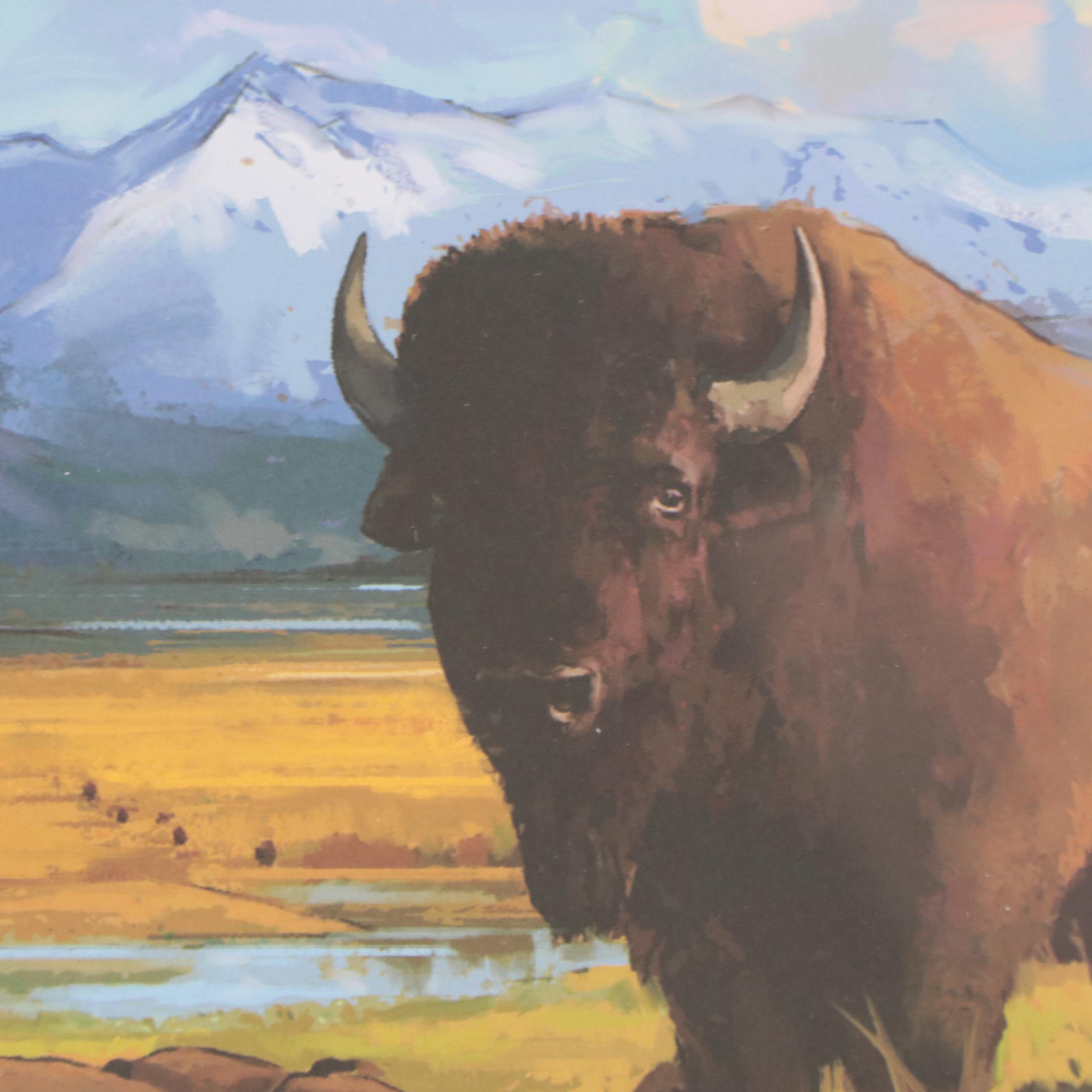 Anderson Design Group Yellowstone National Park Offset Lithograph Advertisement