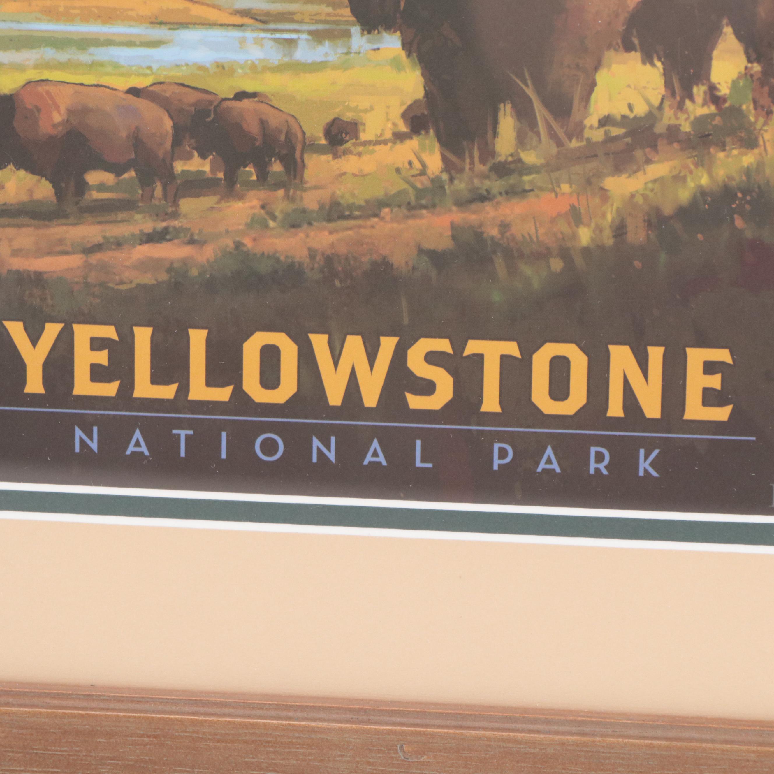 Anderson Design Group Yellowstone National Park Offset Lithograph Advertisement