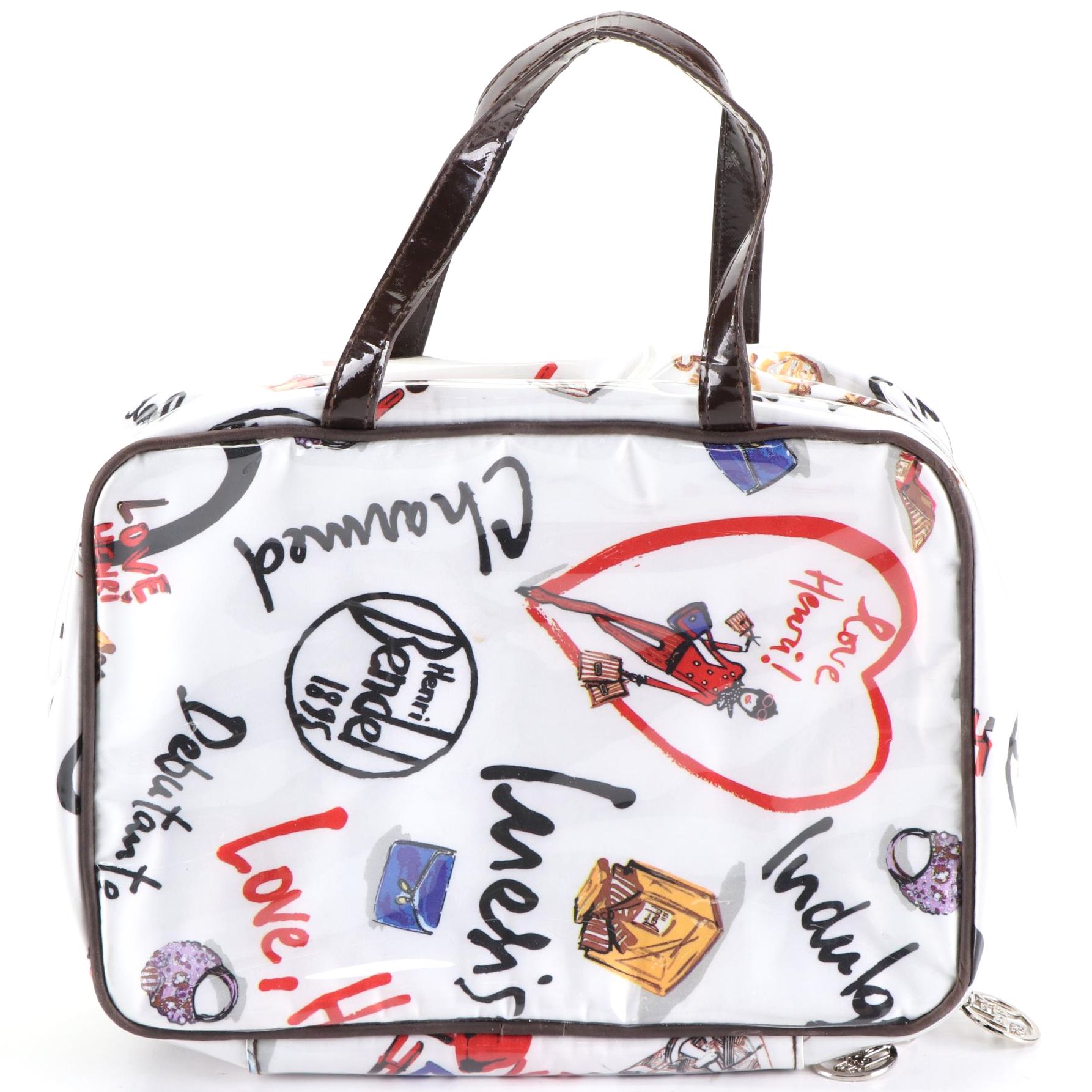 Henri Bendel Water Resistant Toiletry Cosmetic Bag