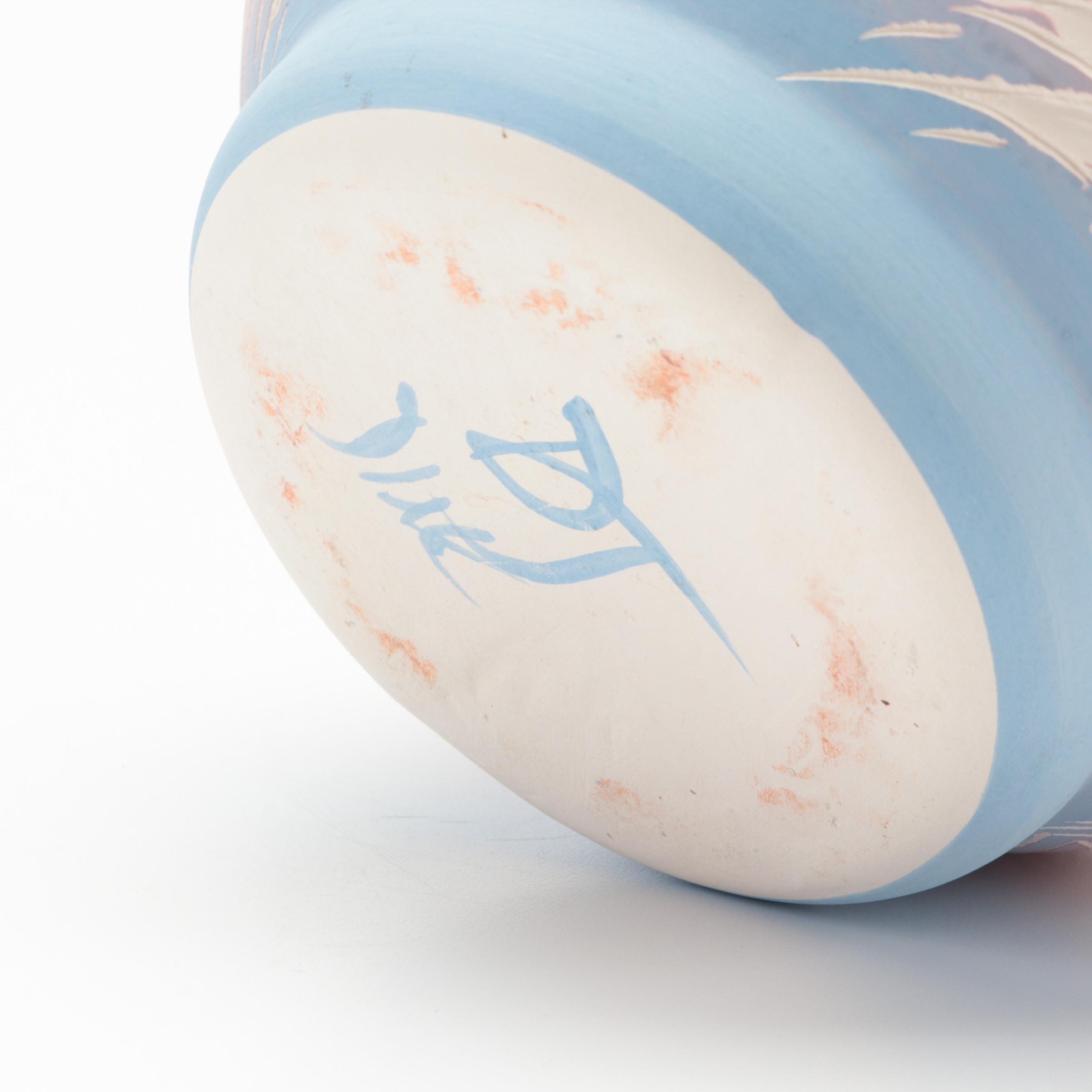 Artist Signed Diné Navajo Hand-Painted Polychrome Pottery Vases