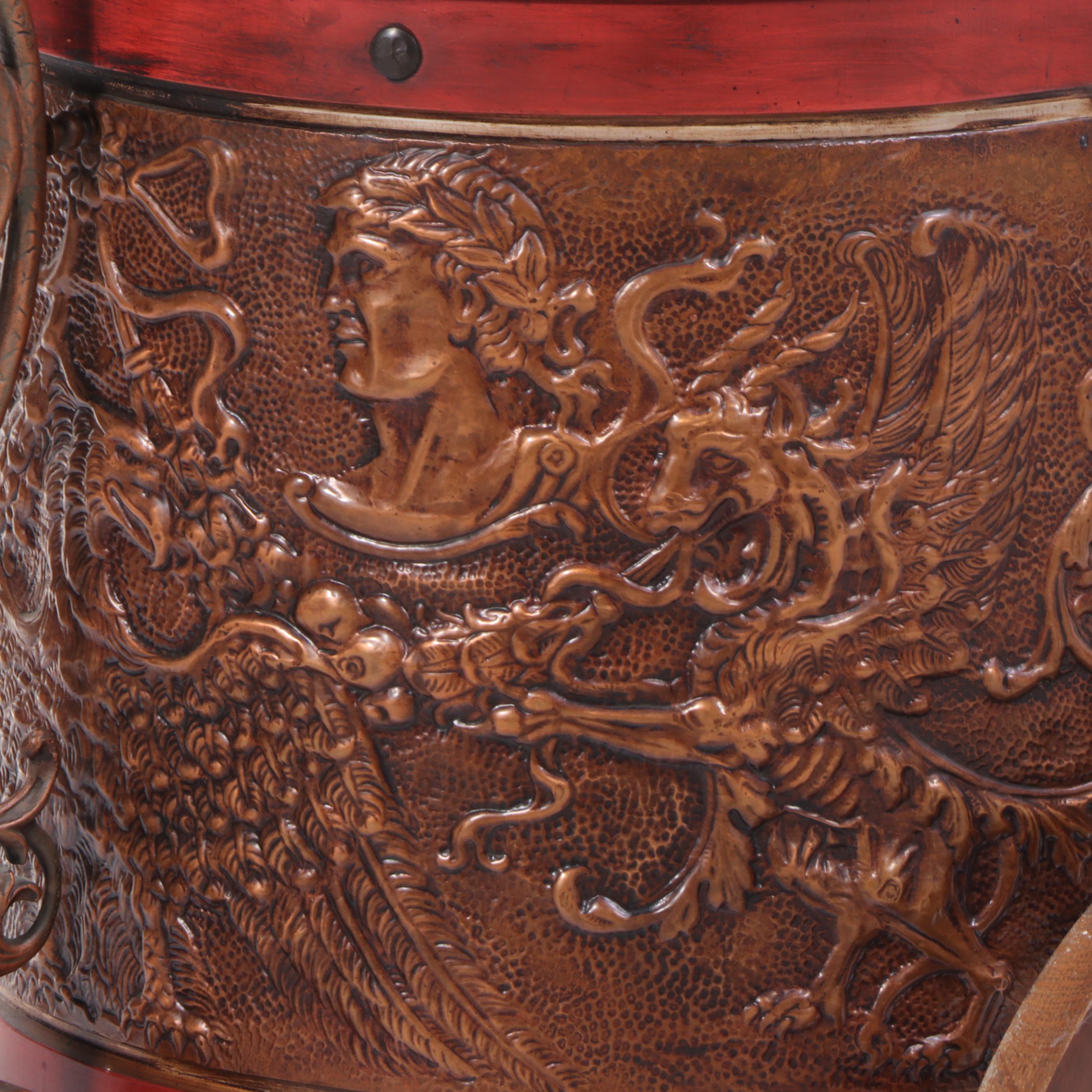 Custom-Made Italian Bar Cart in the Form of a Roman Chariot