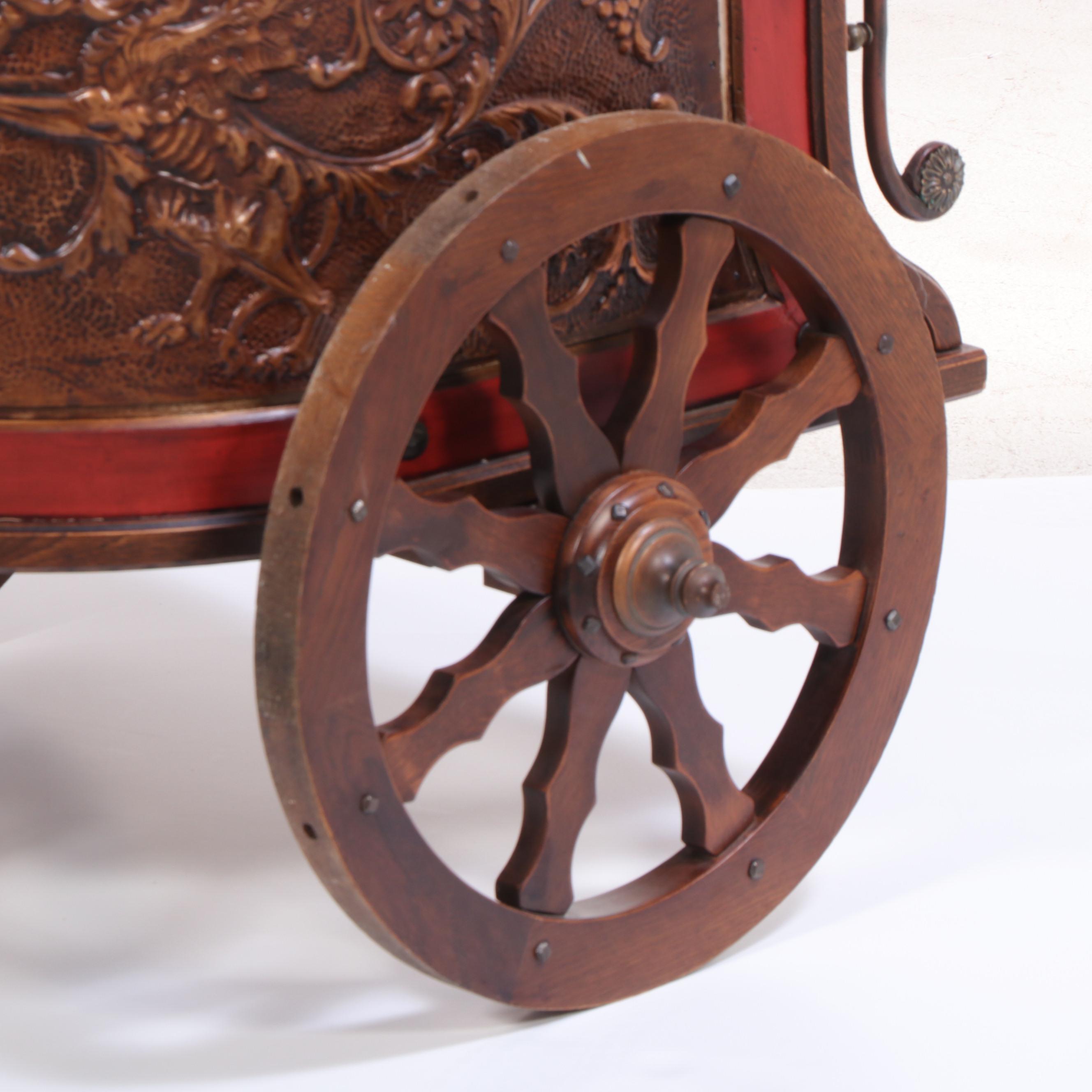 Custom-Made Italian Bar Cart in the Form of a Roman Chariot