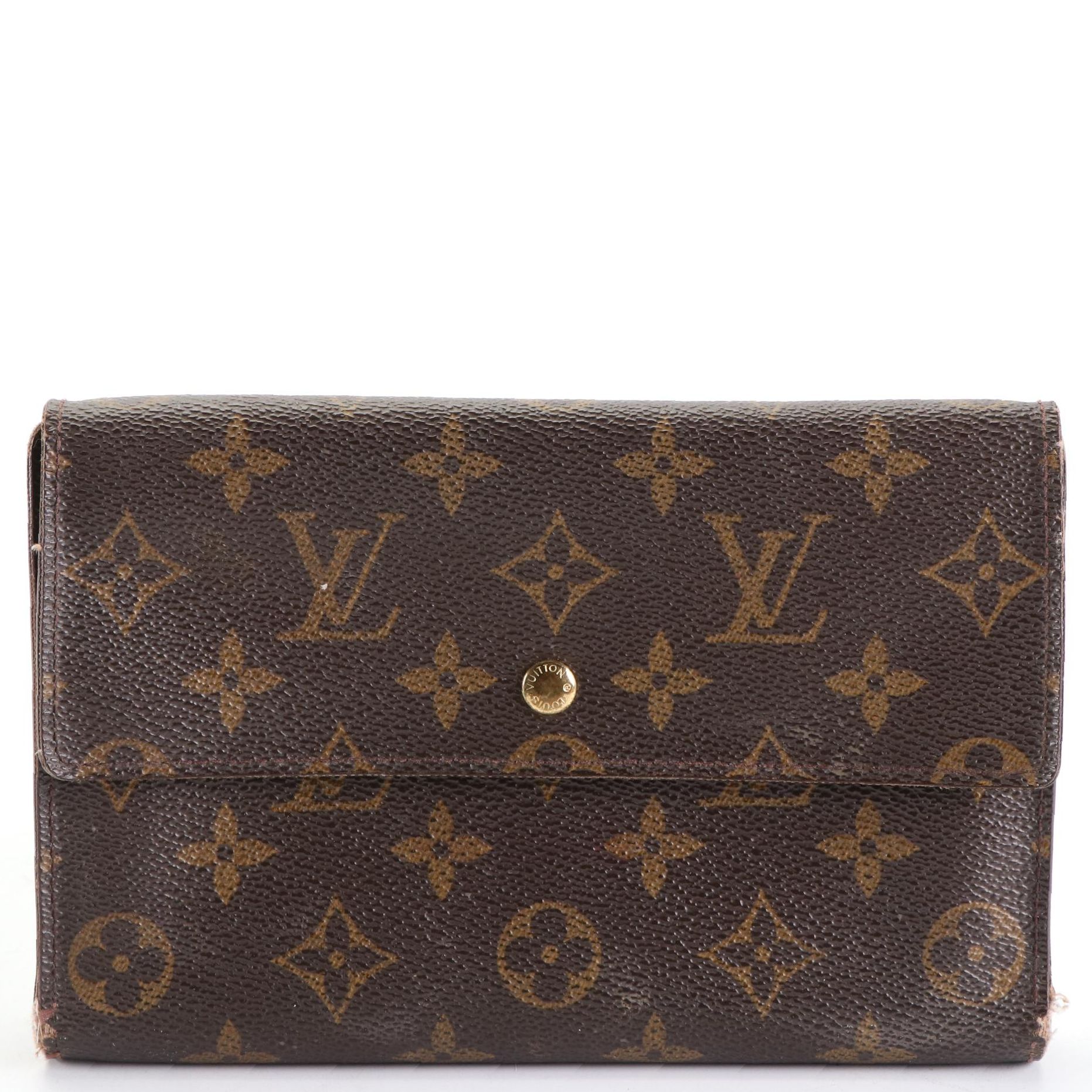 Louis Vuitton Pochette-Passeport Organizer in Monogram Canvas and Leather