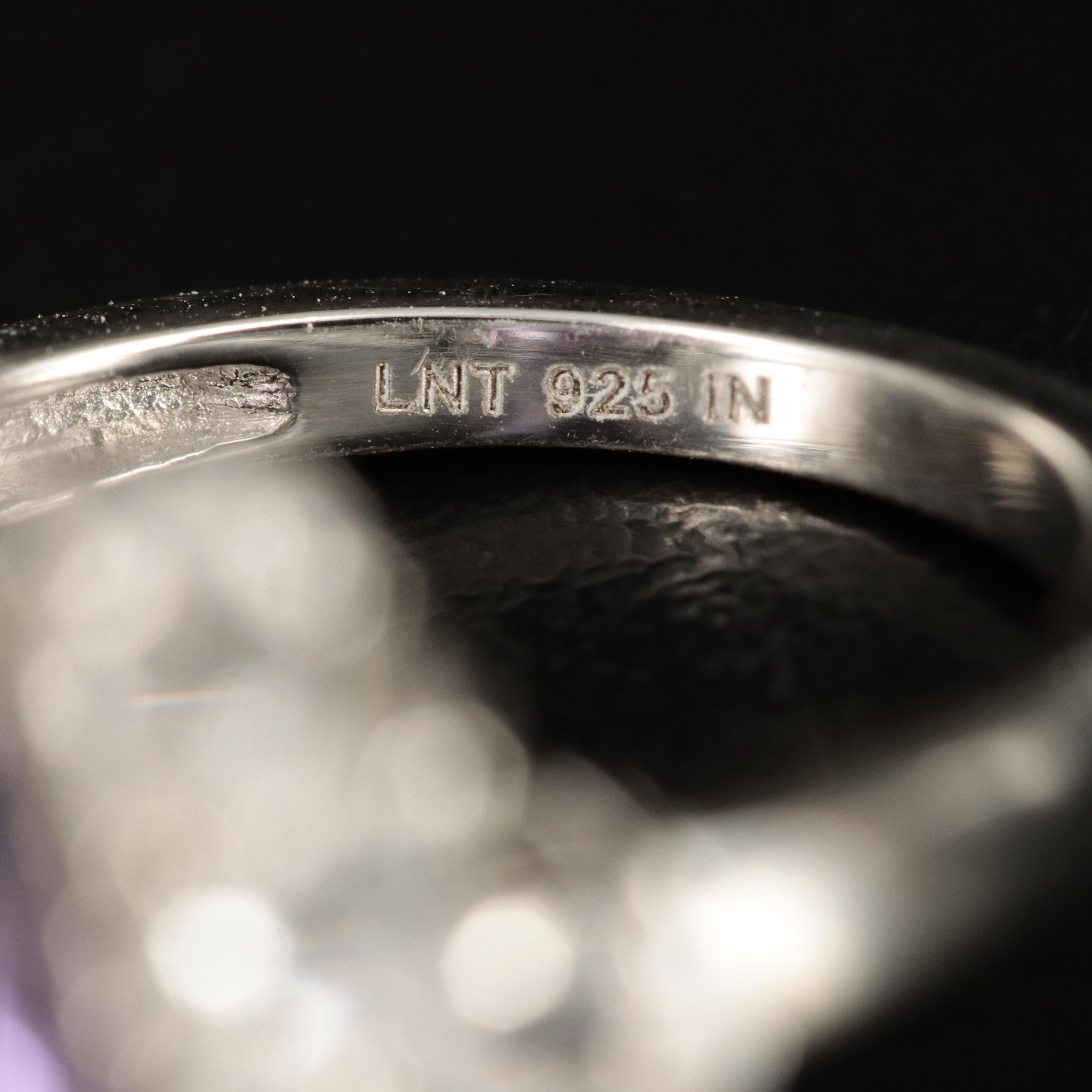 Sterling Amethyst and Topaz Ring