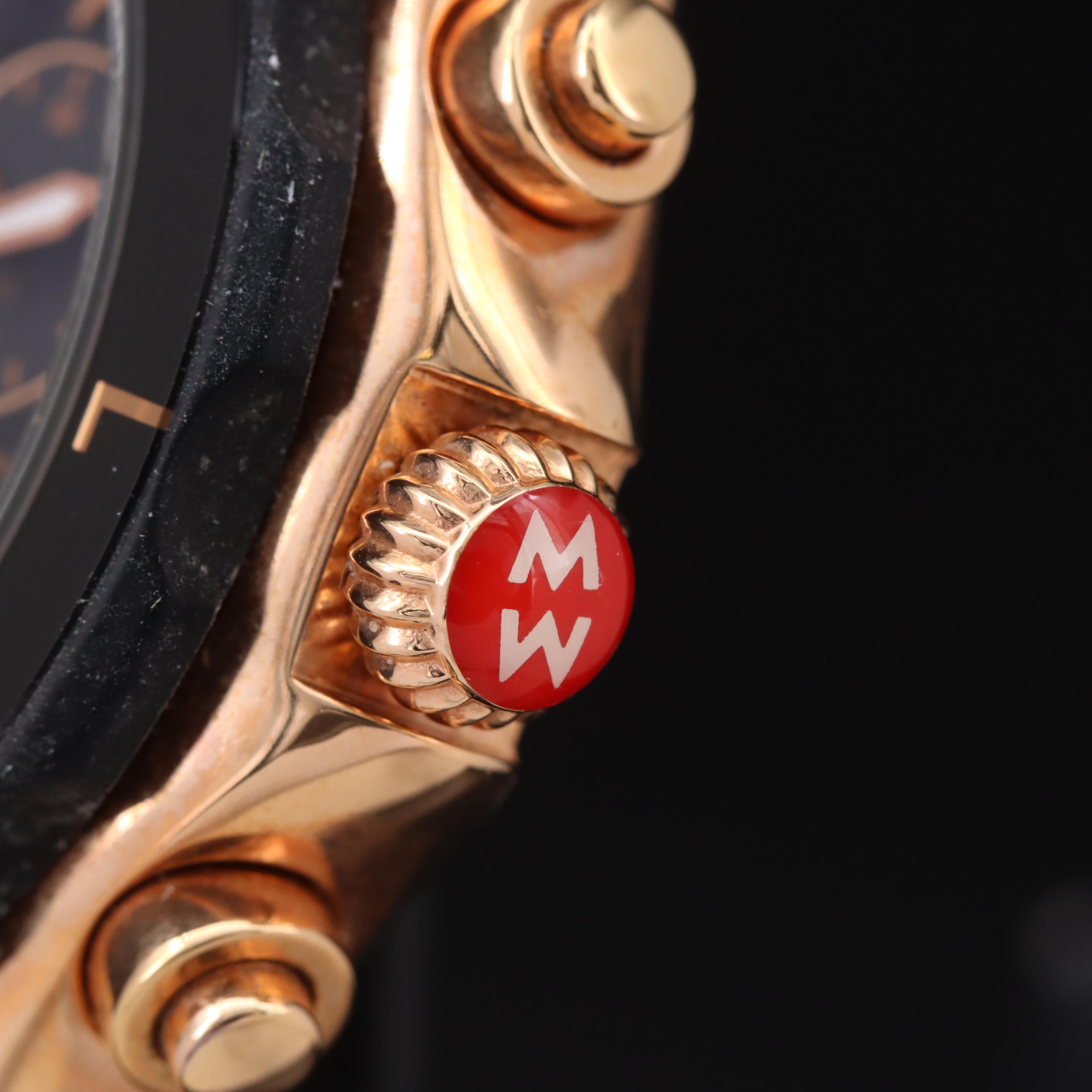 Michele Tahitan Stainless Steel Chronograph Watch