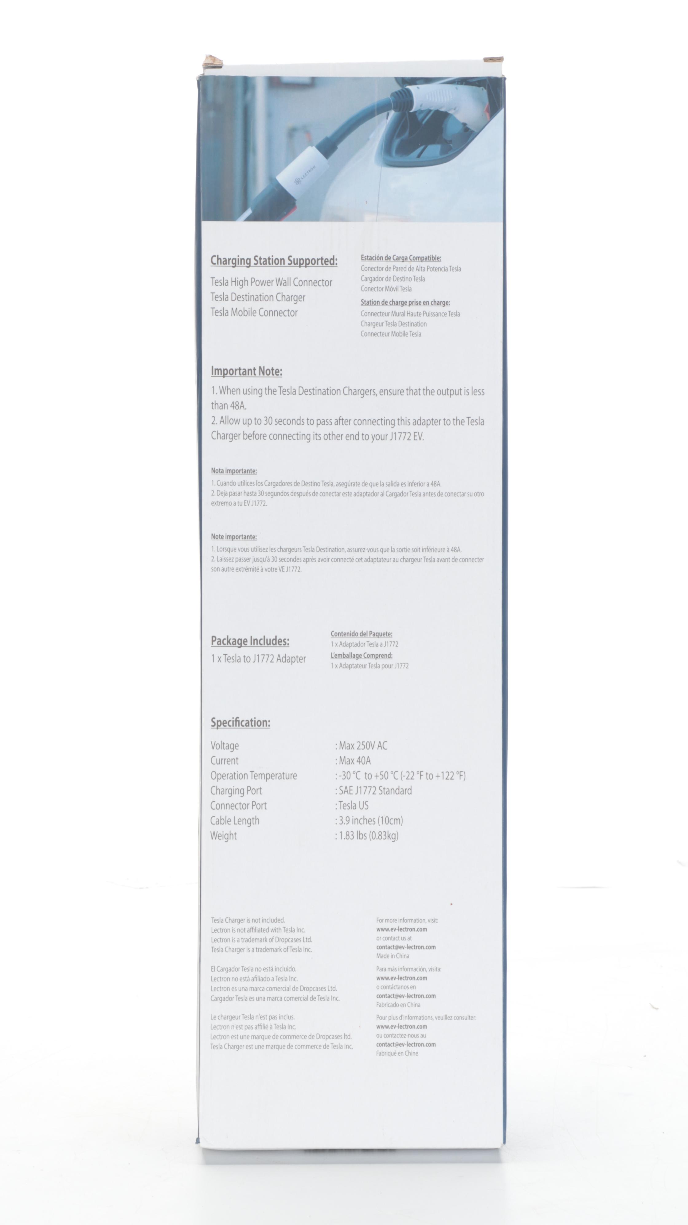 Tesla Model 3 Floor Mat, J1772 Charging Adapter and Charger Station Box