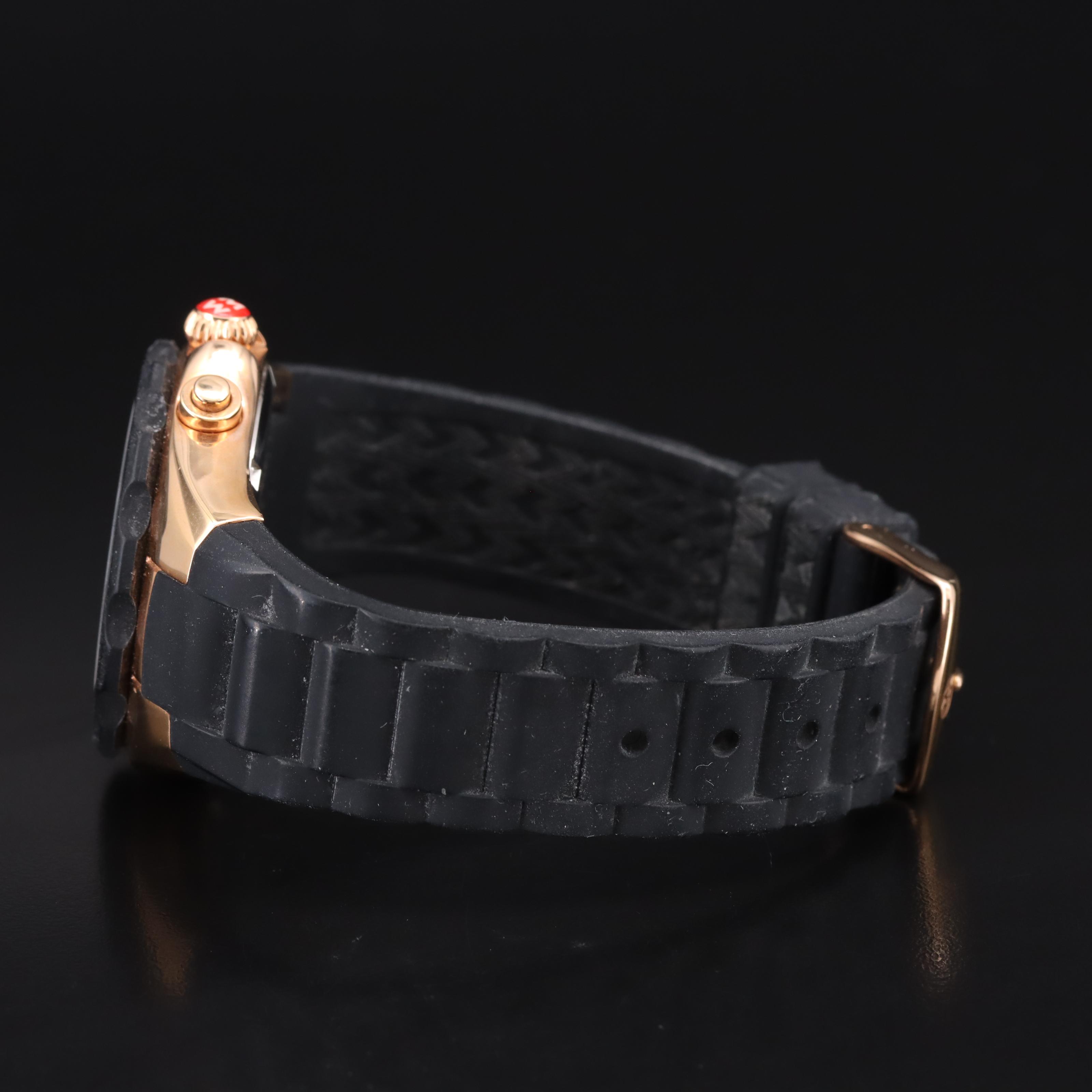 Michele Tahitan Stainless Steel Chronograph Watch