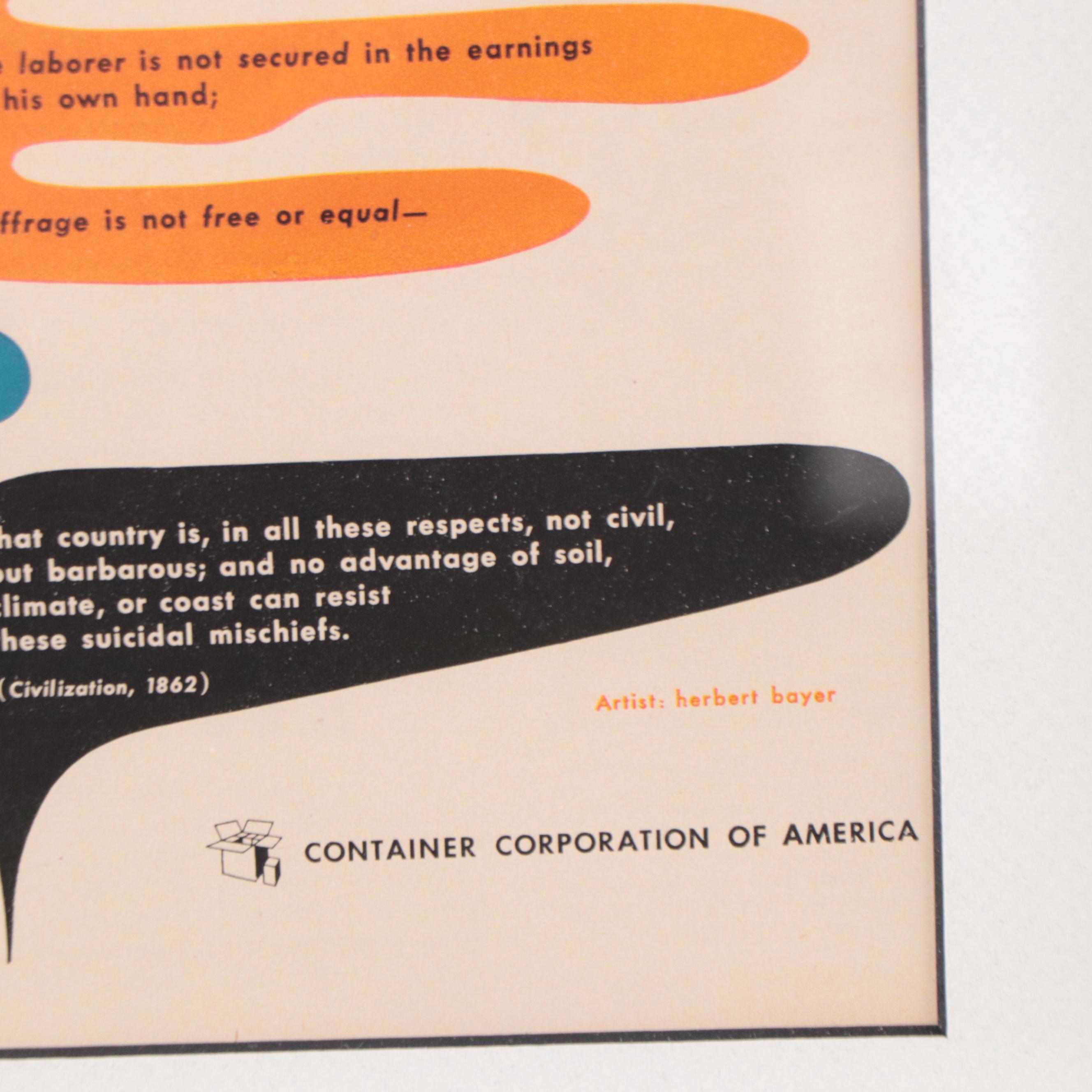 Herbert Bayer Container Corporation of America Advertisement