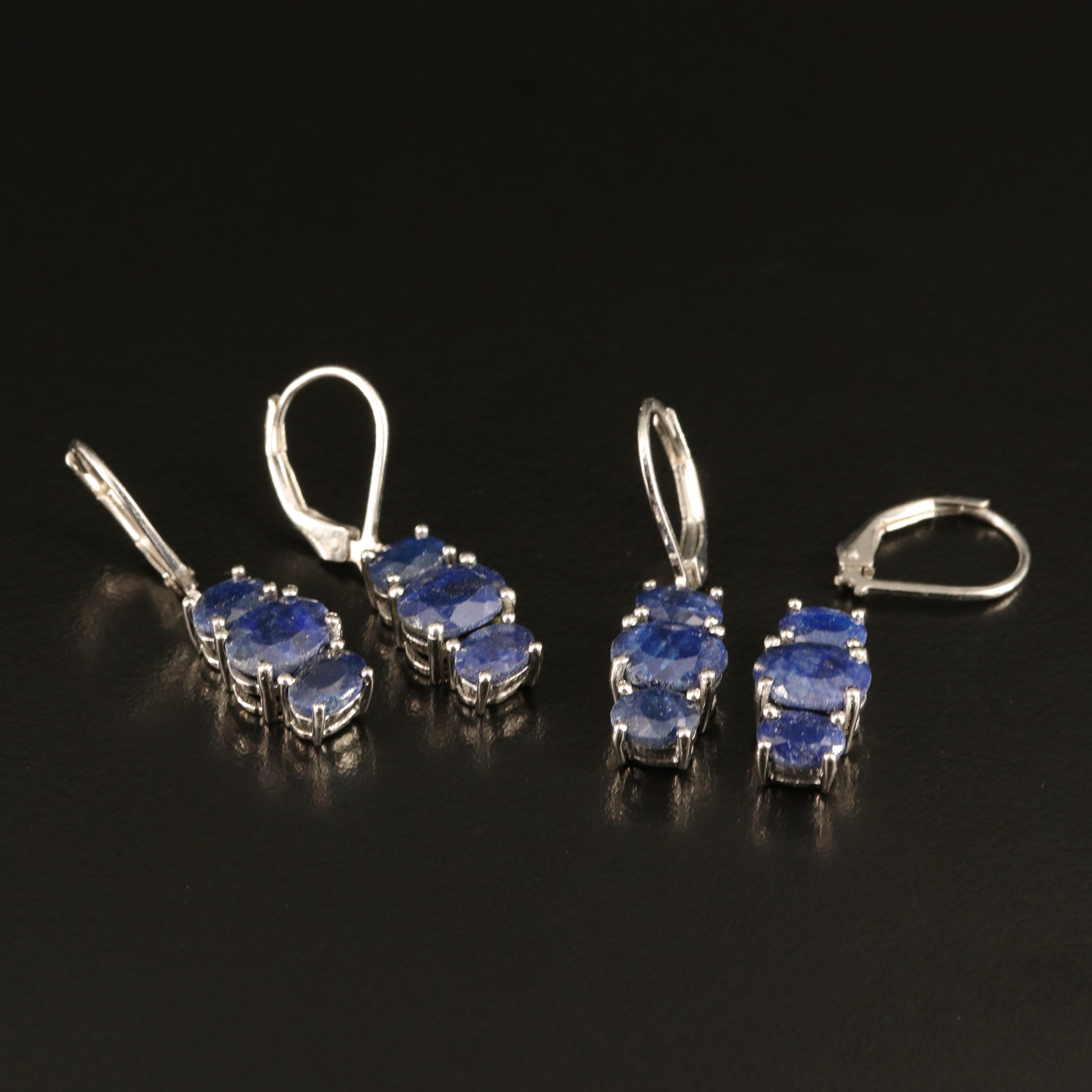 Sterling Corundum Earrings