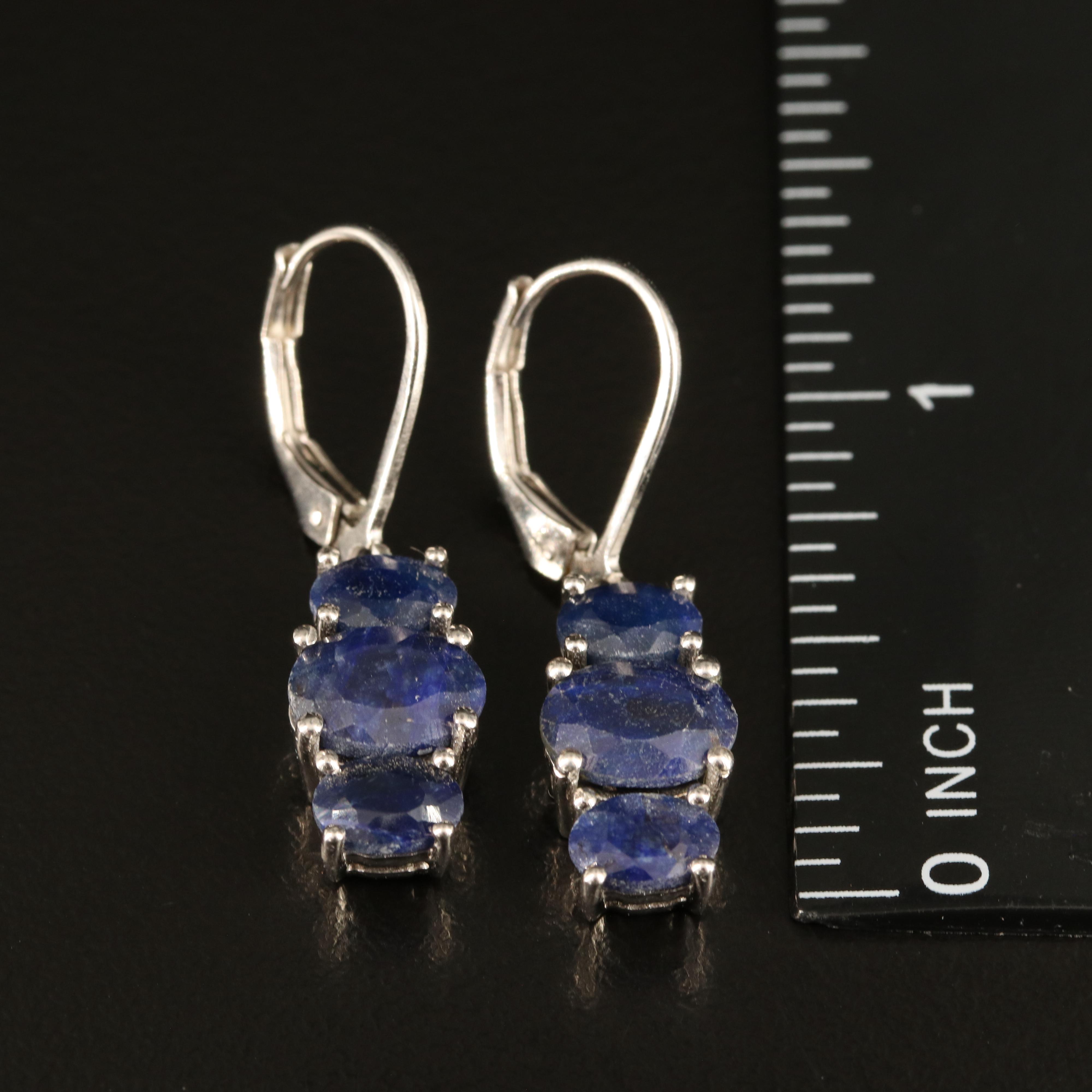 Sterling Corundum Earrings