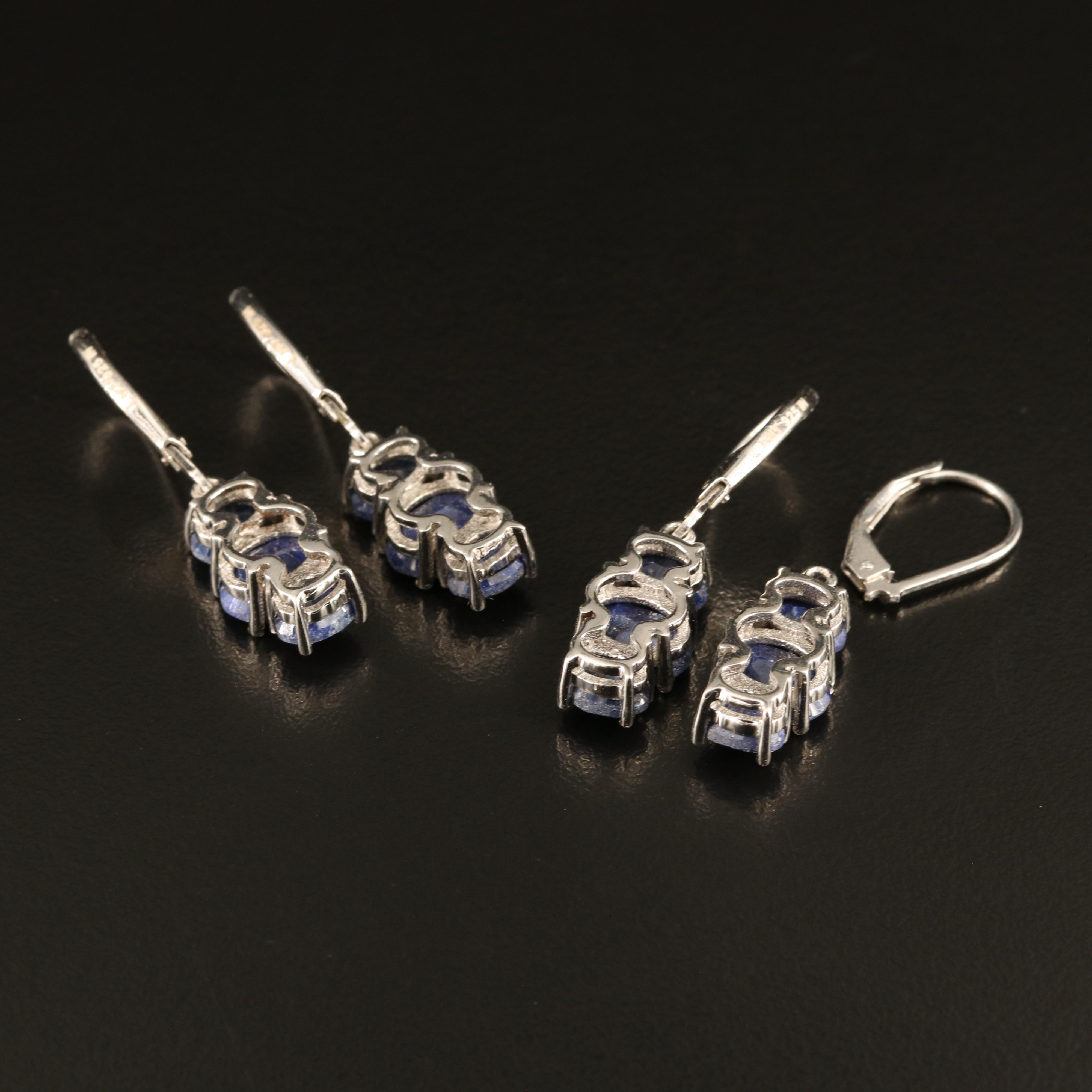 Sterling Corundum Earrings