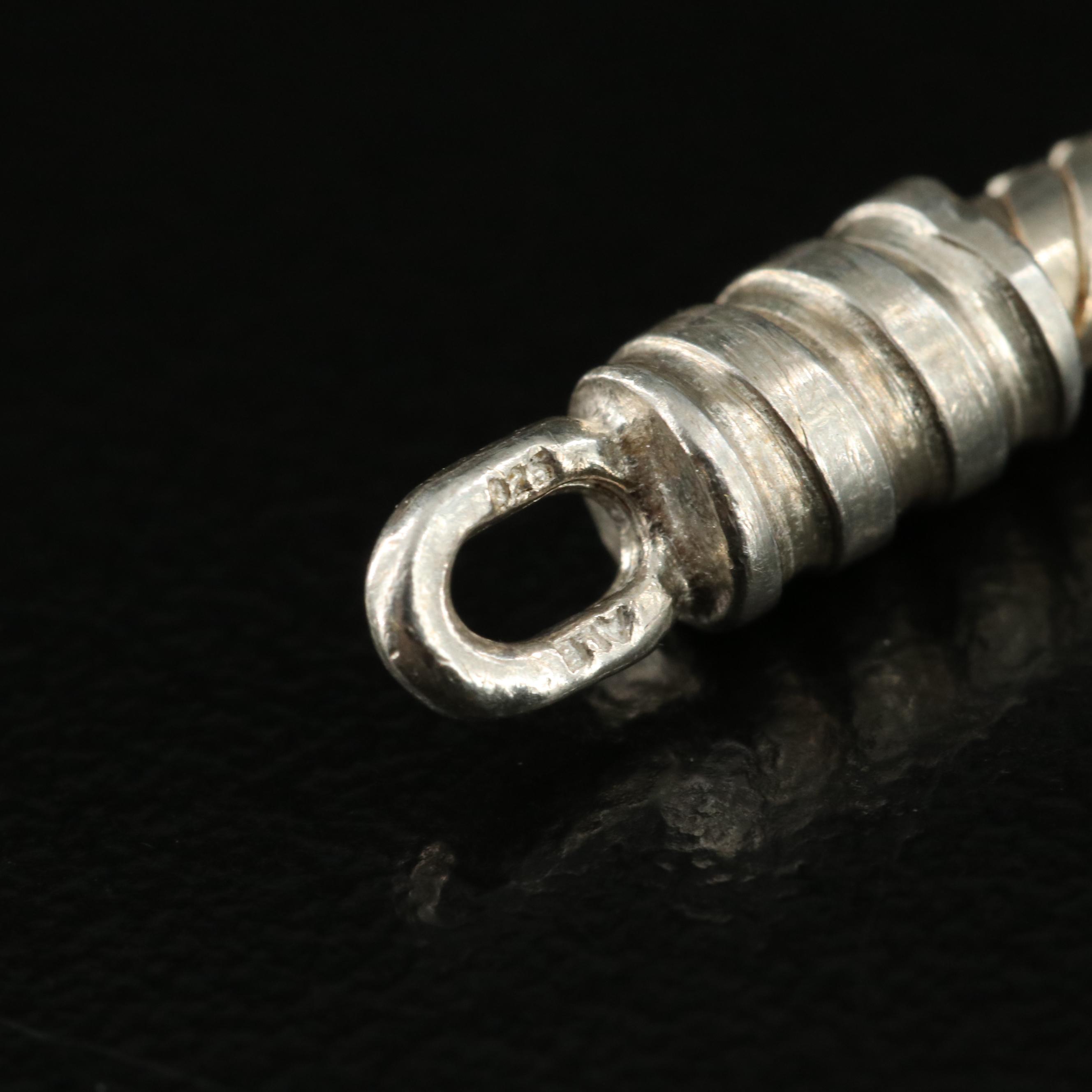 Pandora Sterling Charm Bracelet Including Cubic Zirconia and Enamel