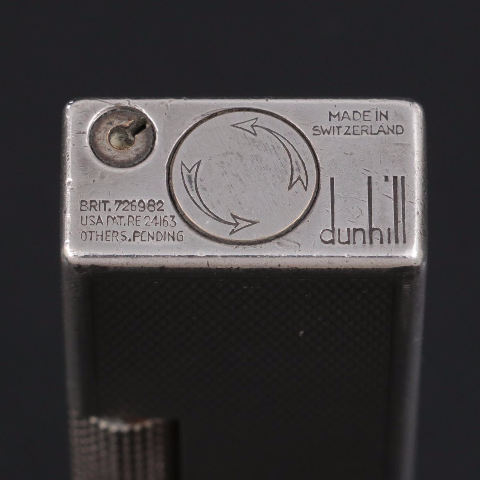 Dunhill Silver Plated Pocket Lighter, Early to Mid 20th Century