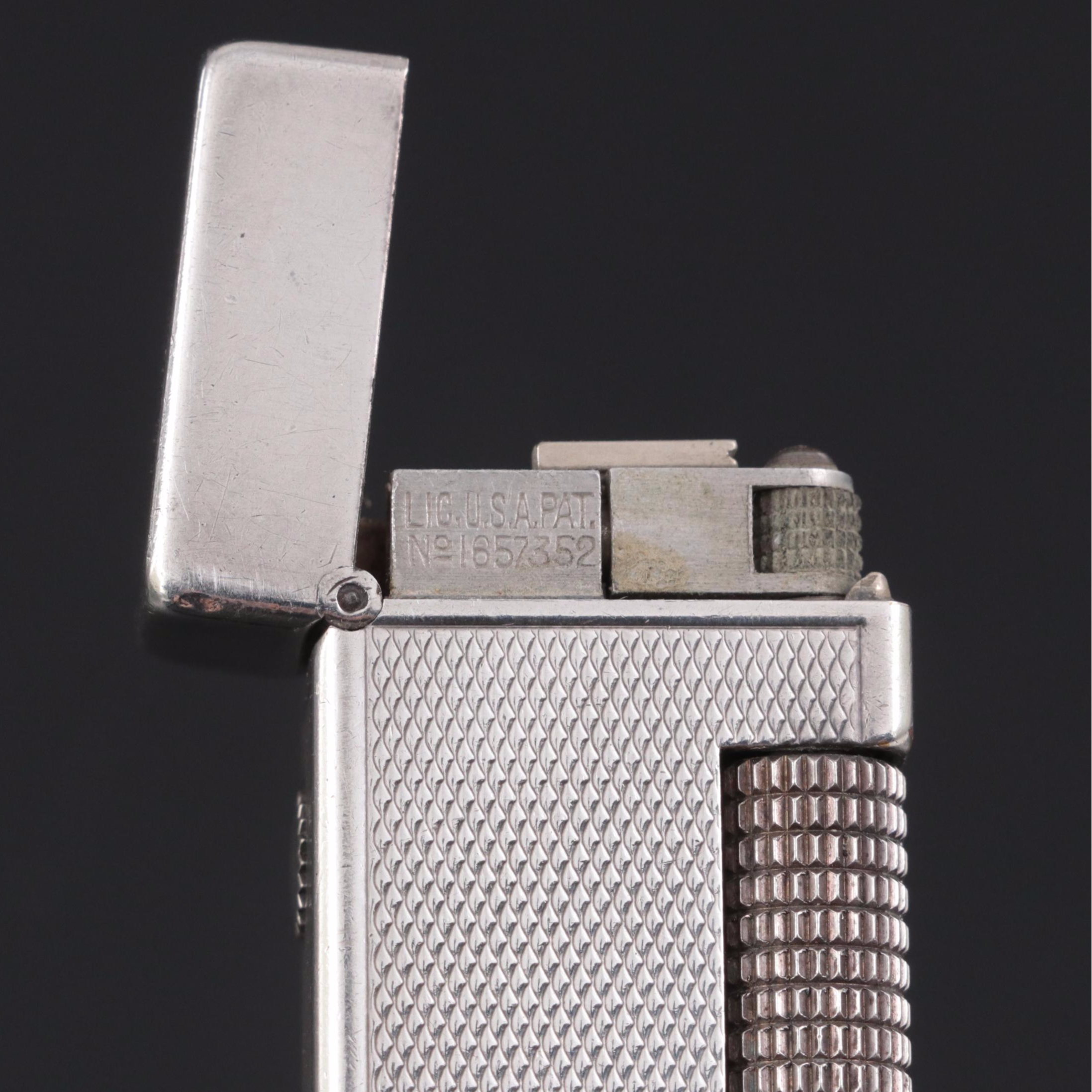 Dunhill Silver Plated Pocket Lighter, Early to Mid 20th Century