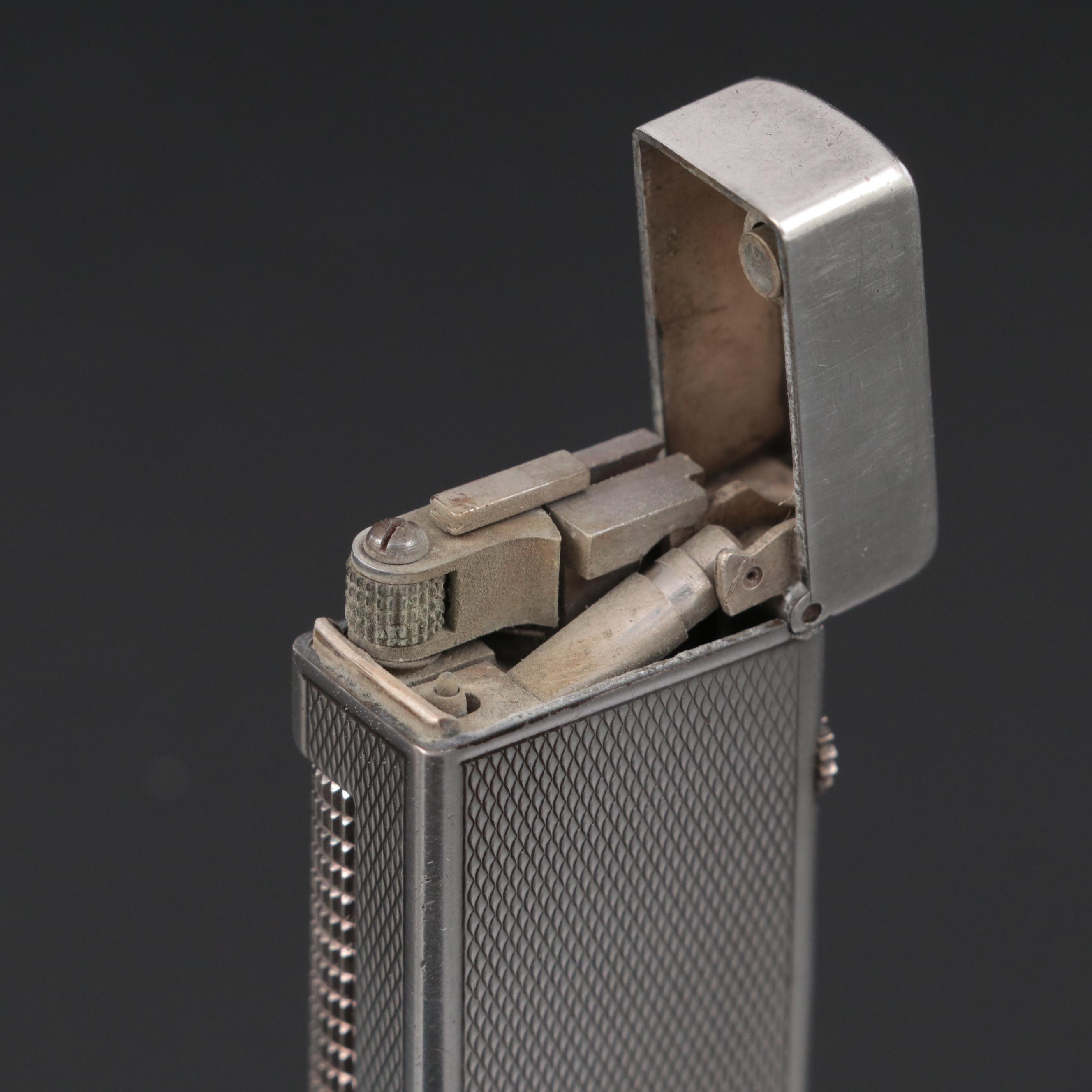 Dunhill Silver Plated Pocket Lighter, Early to Mid 20th Century