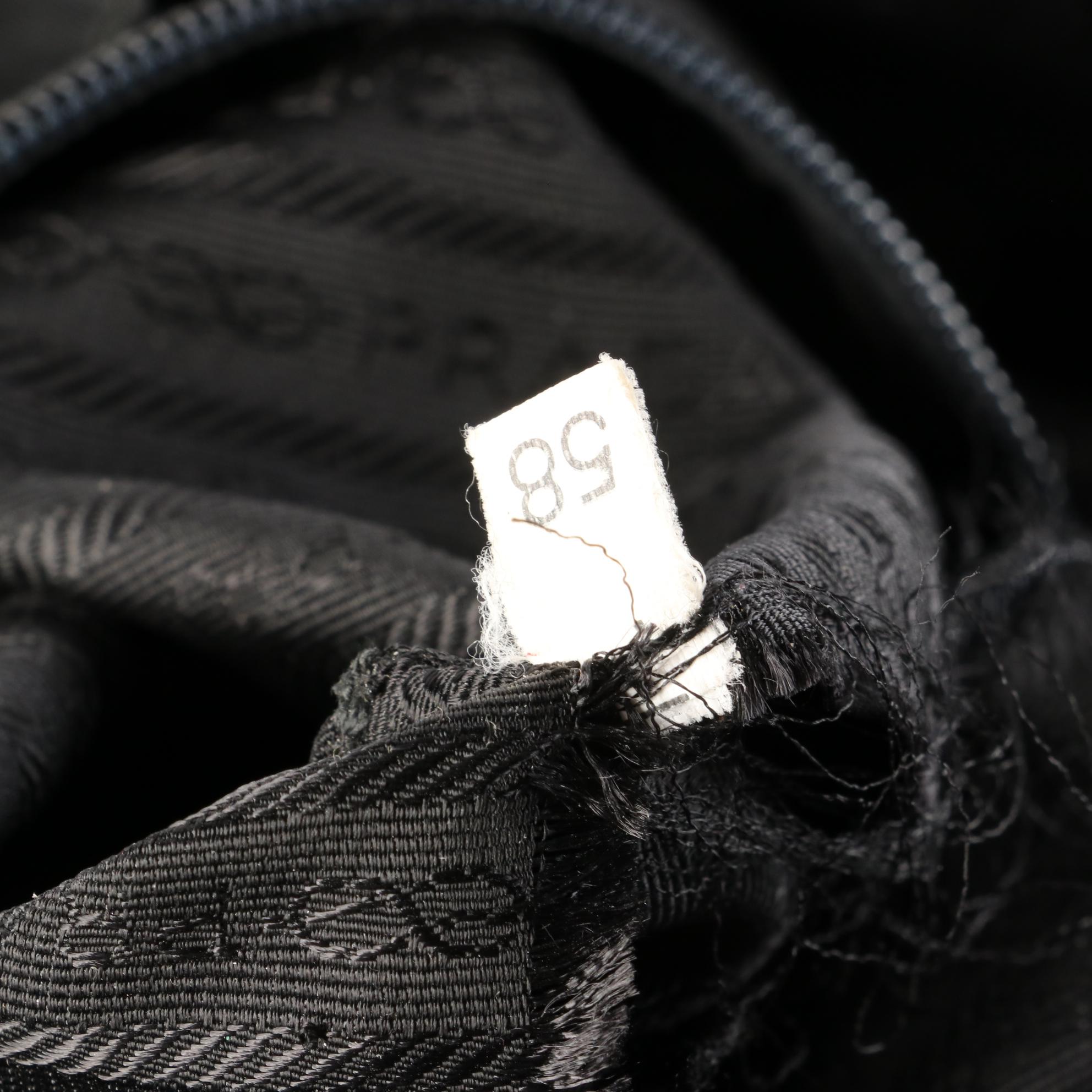 Prada Backpack in Black Nylon and Leather