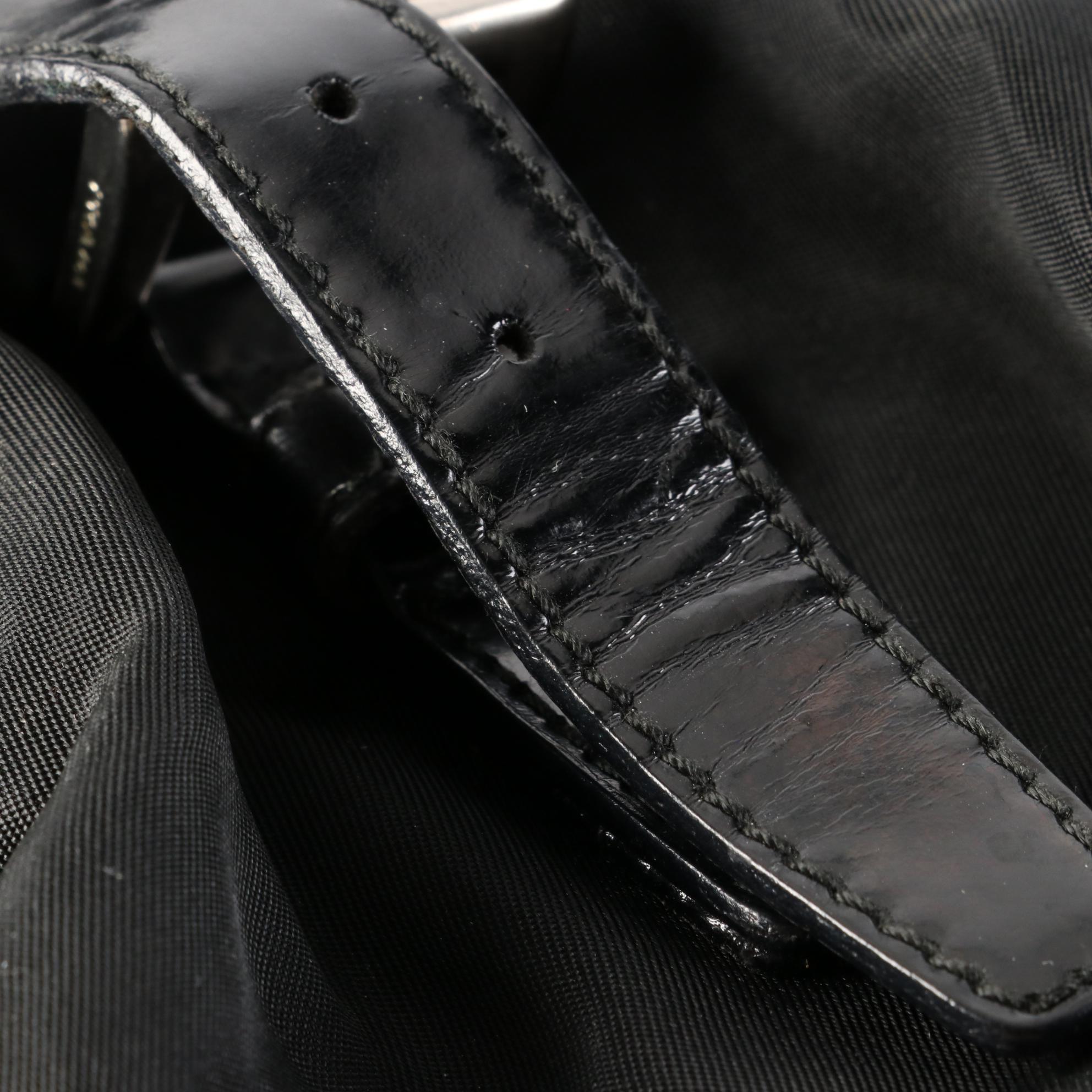 Prada Backpack in Black Nylon and Leather