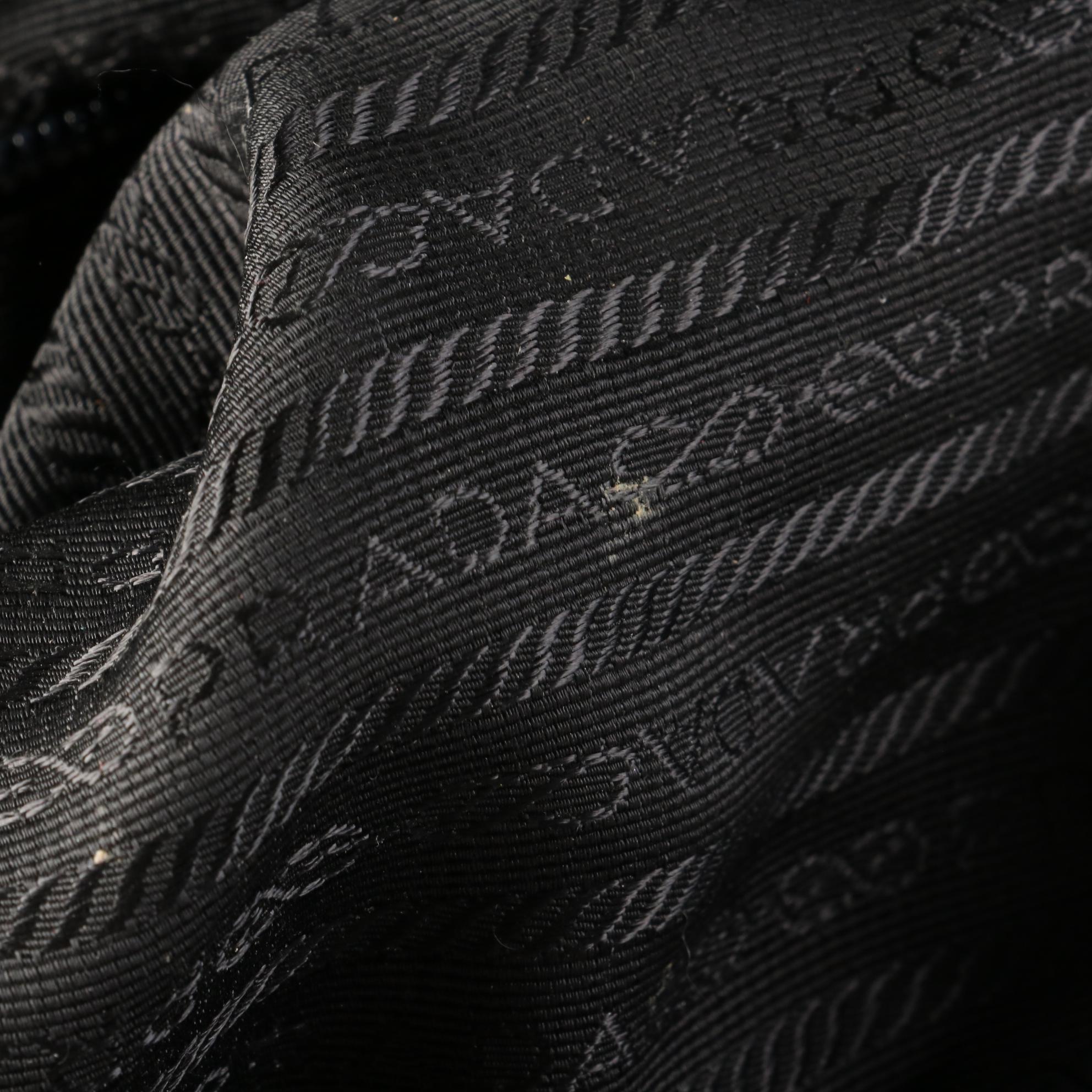 Prada Backpack in Black Nylon and Leather