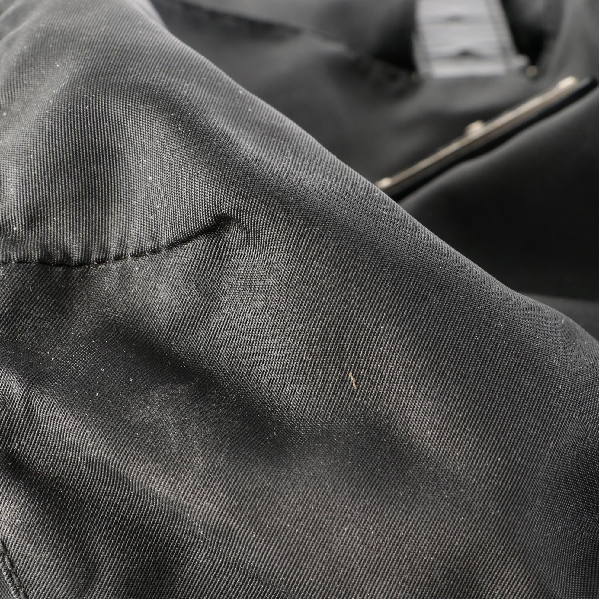 Prada Backpack in Black Nylon and Leather