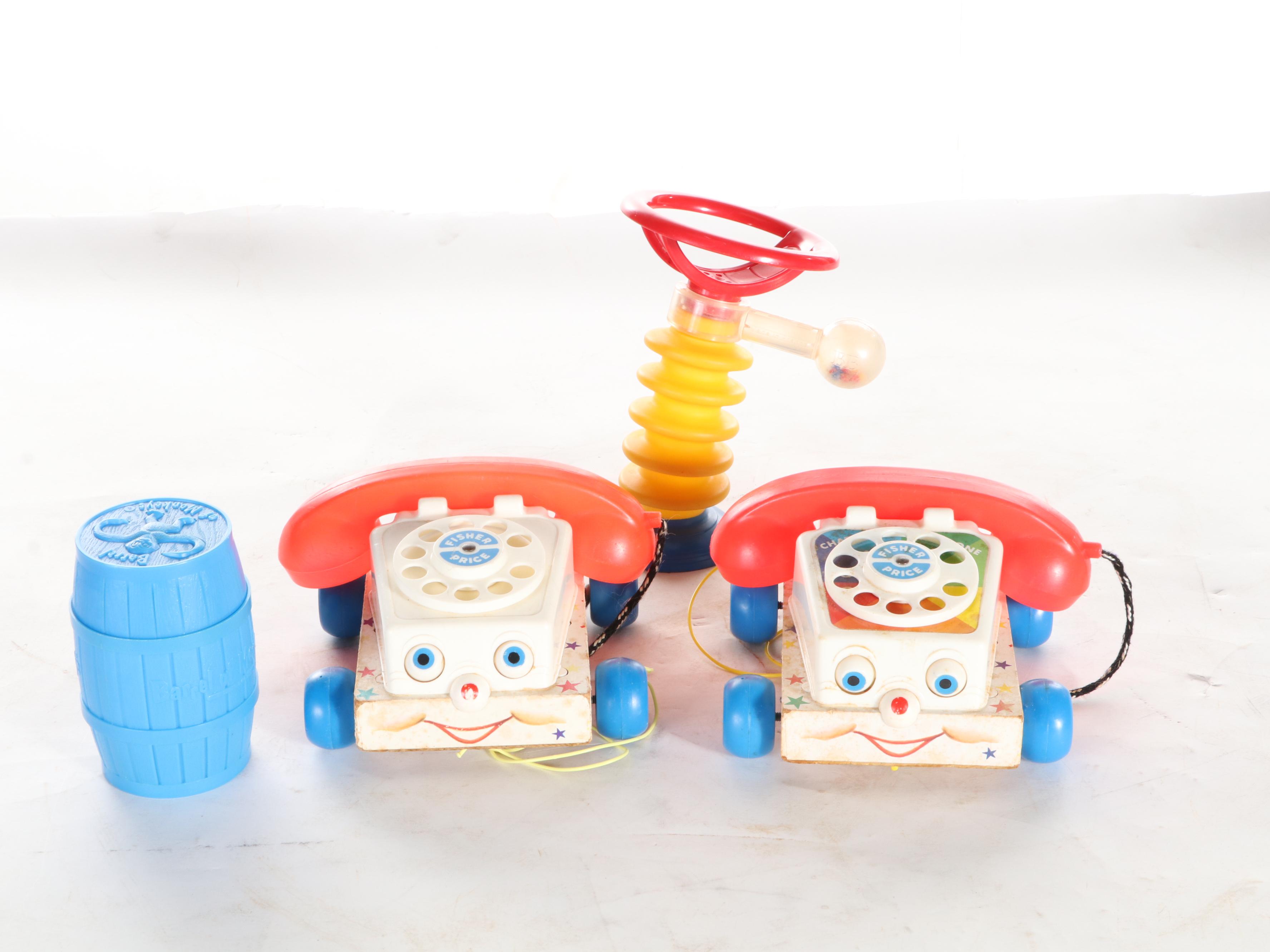 Fisher-Price Stacking Rings and Other Wooden and Plastic Toys