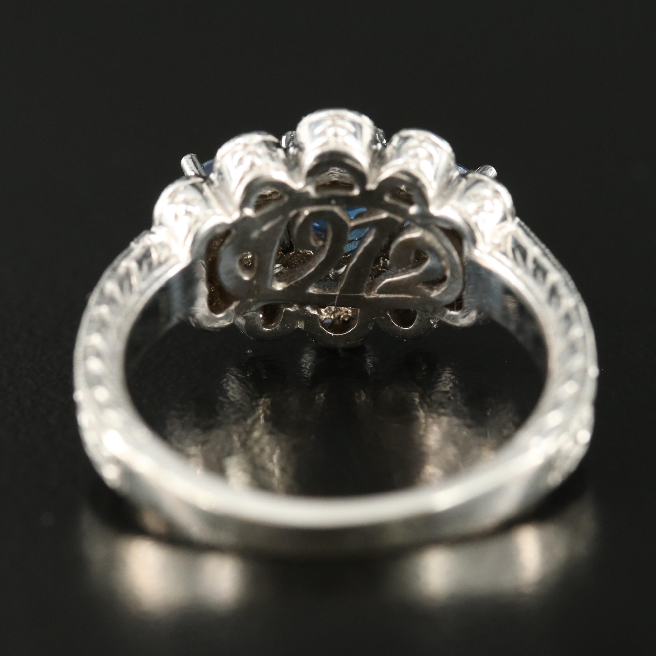 14K Sapphire and Diamond Ring