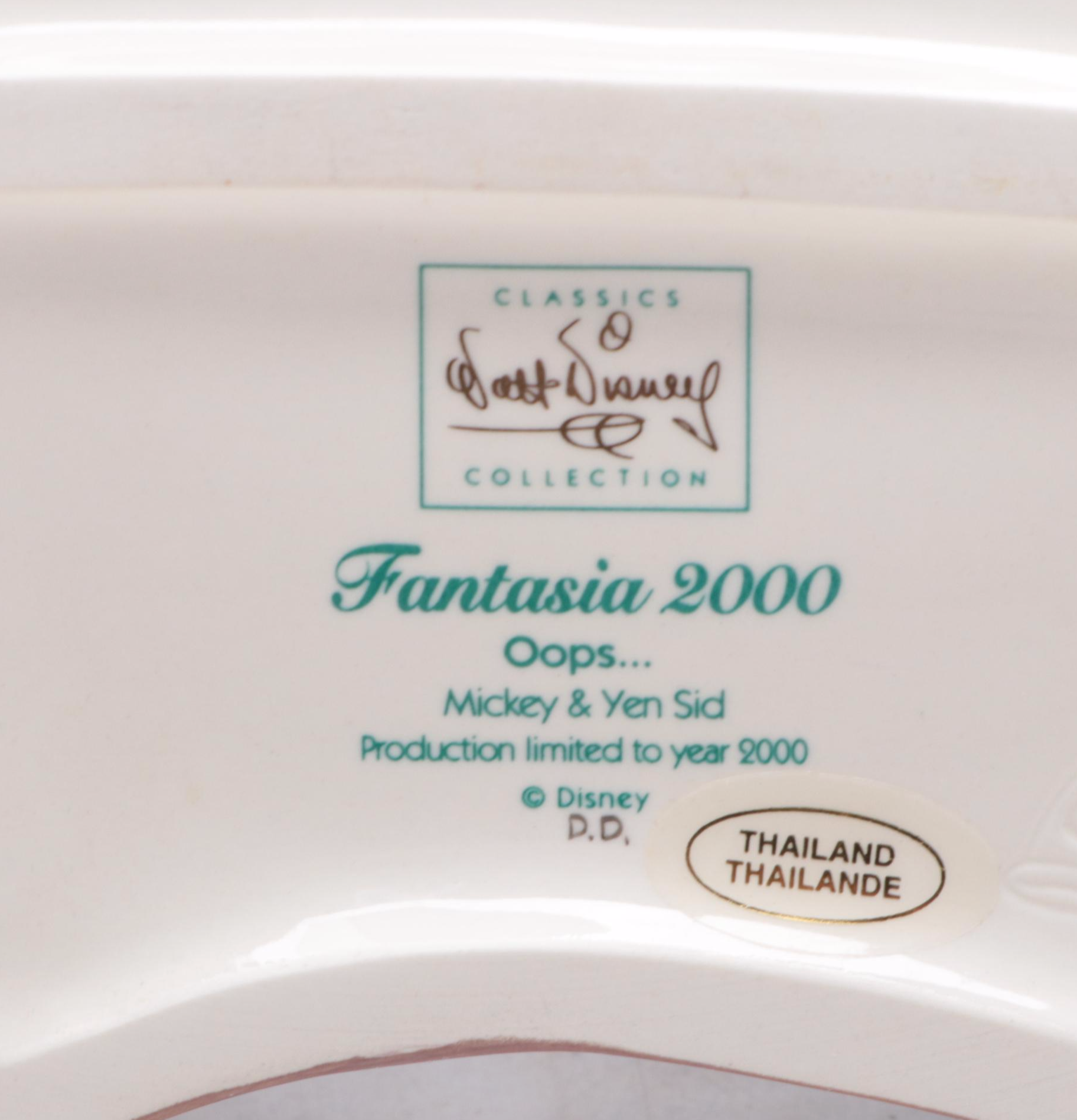 Walt Disney Classics Collection "Oops..." Ceramic Figurine, 2000