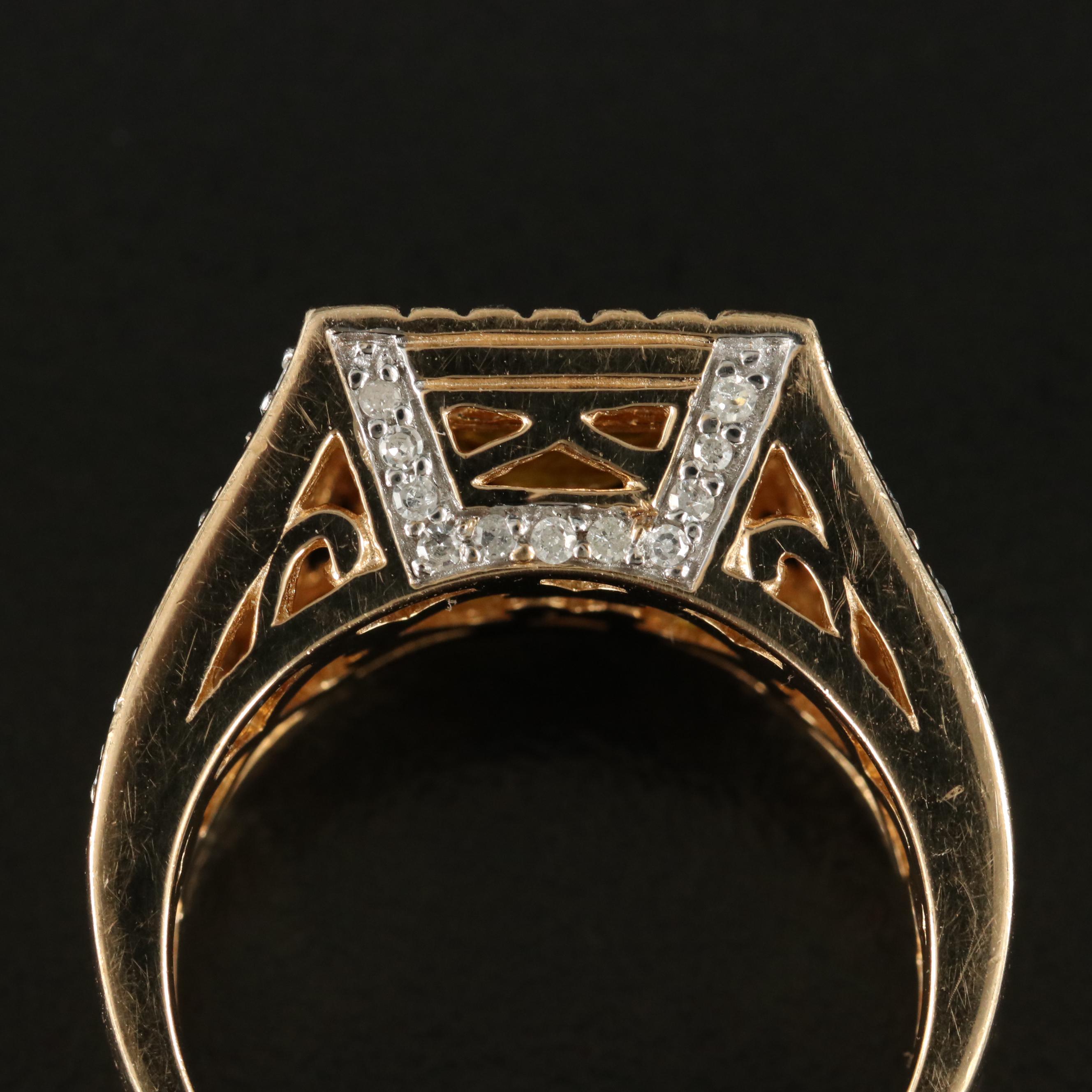 14K 2.20 CT Sapphire and Diamond Ring