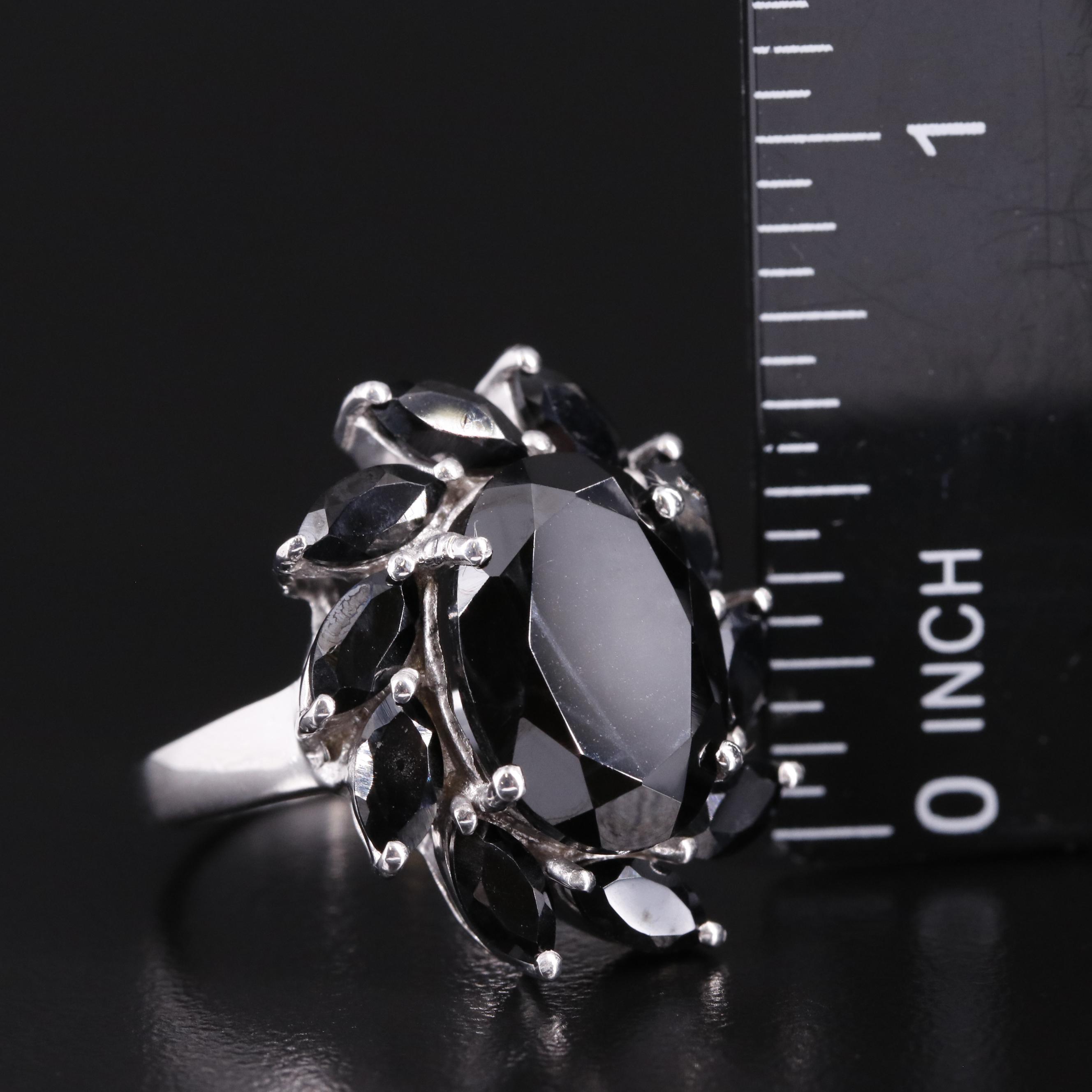 Sterling Cubic Zirconia Pinwheel Halo Ring