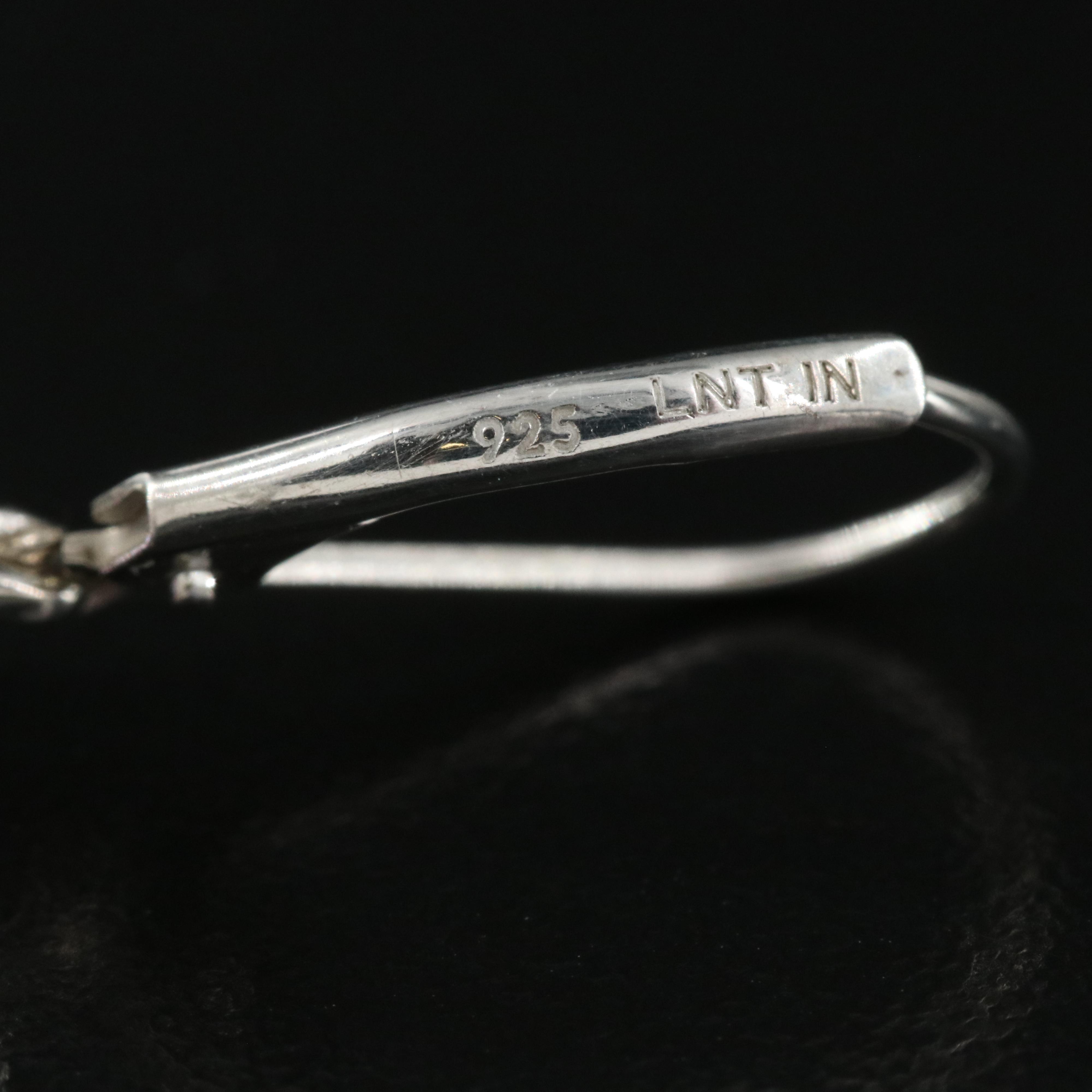 Sterling Amethyst Solitaire Earrings