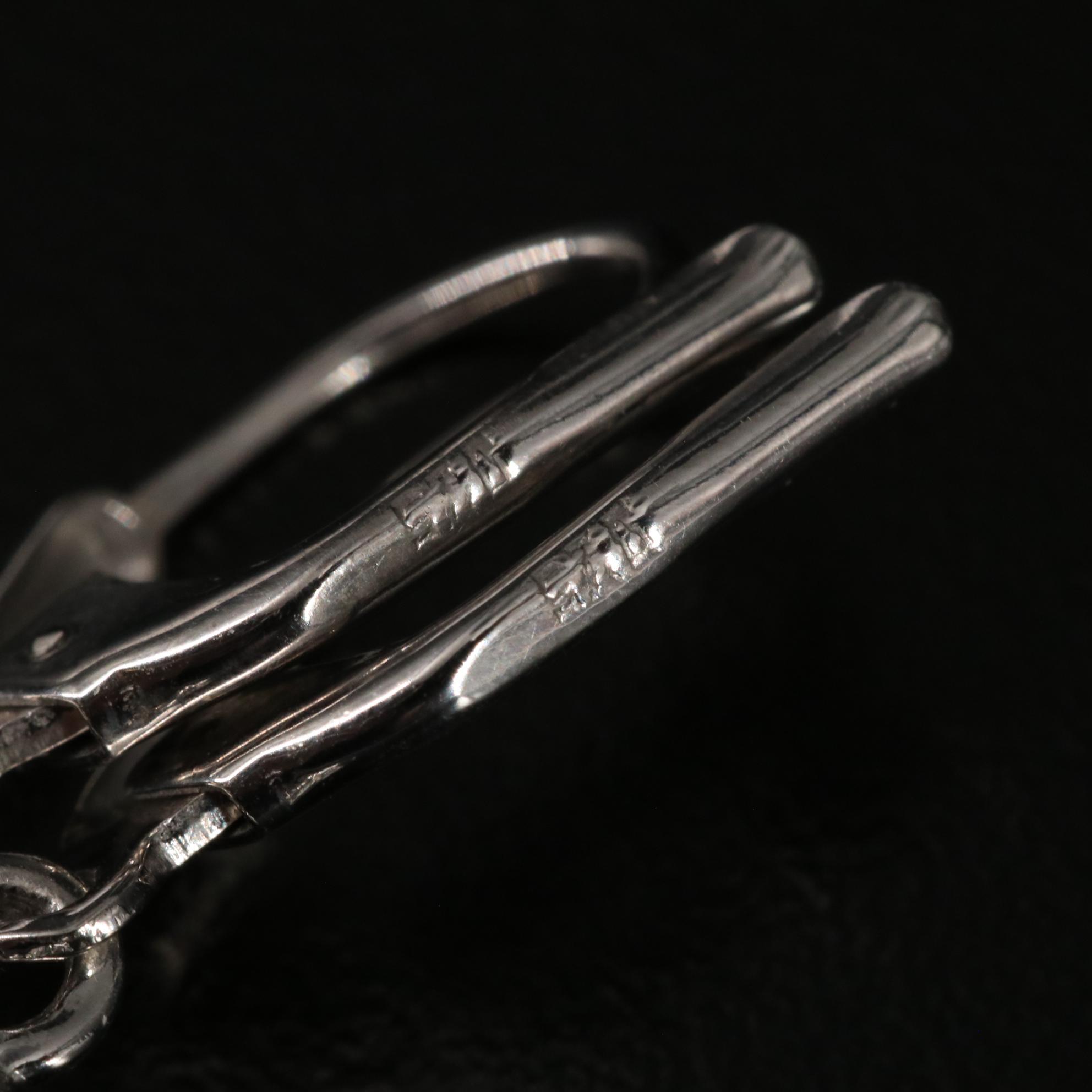 Sterling Garnet and White Topaz Drop Earrings