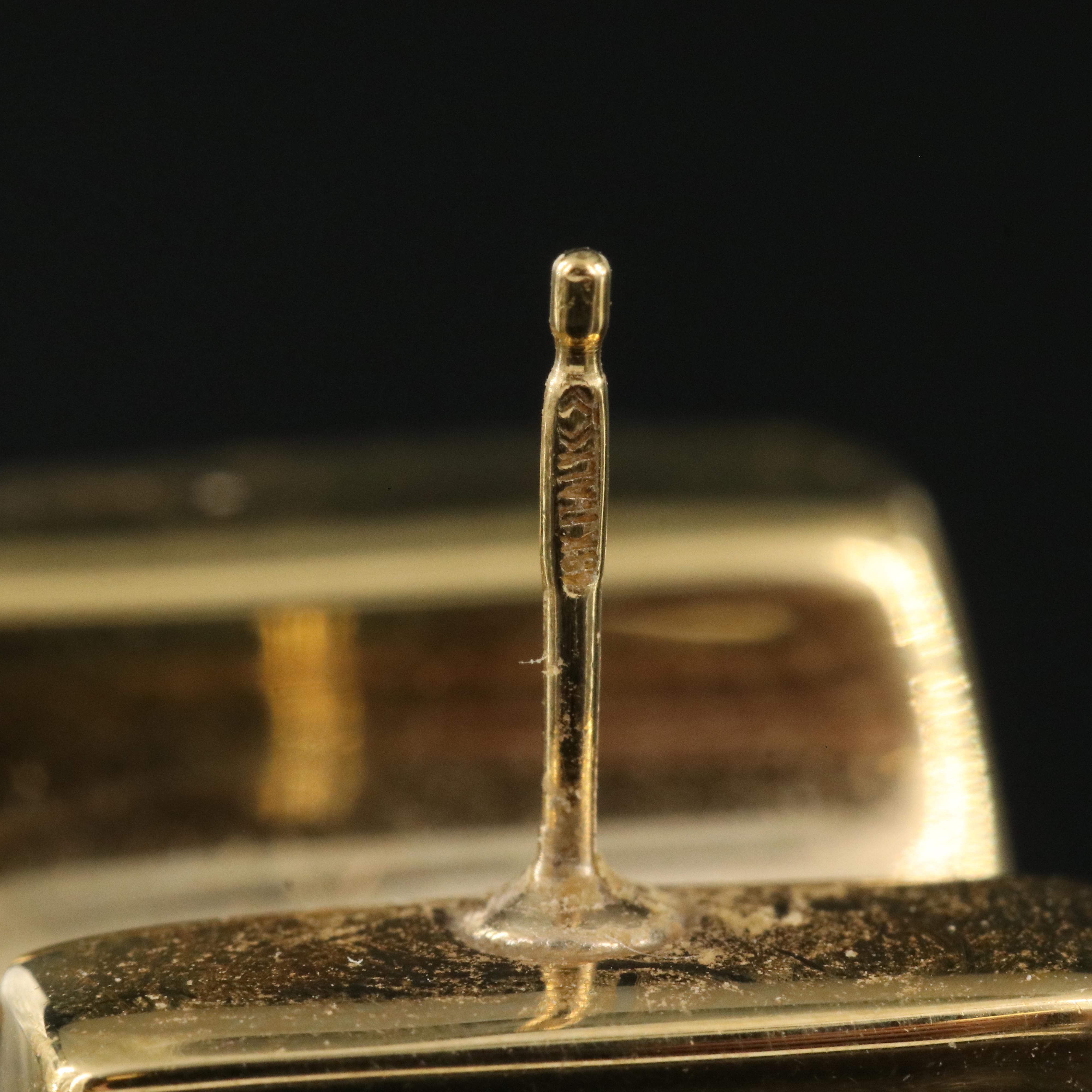 Italian 18K Textured Half Hoop Earrings